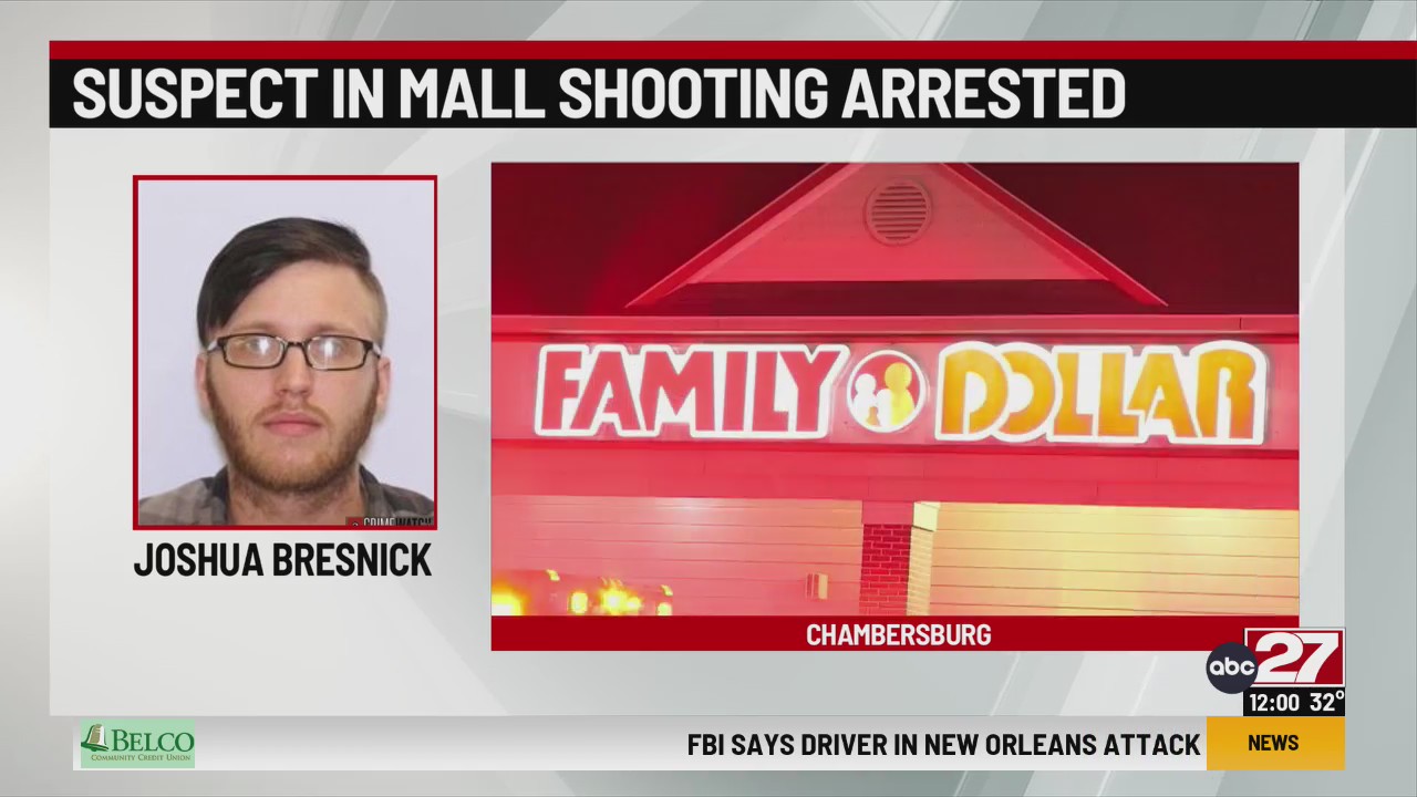 Suspect in deadly Franklin County mall shooting arrested – ABC27
