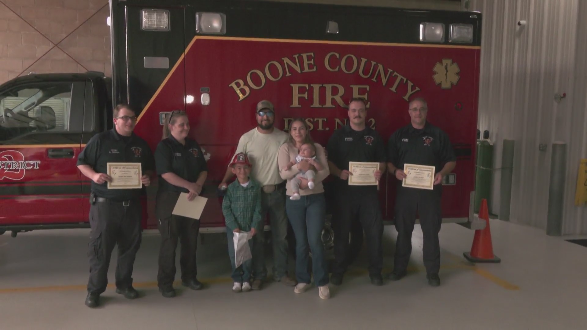 Boone Co. Firefighters reunite with baby they helped deliver ...