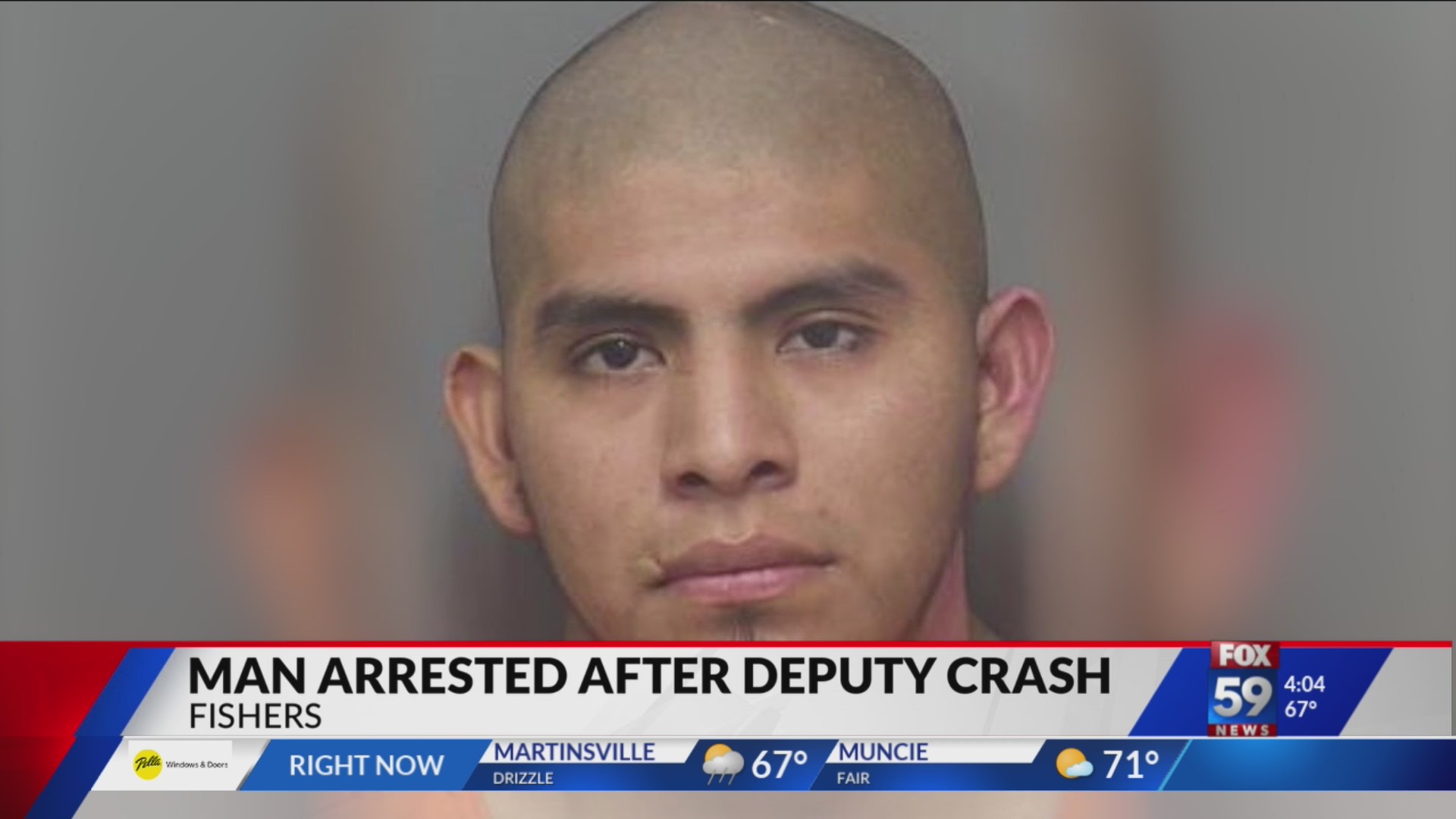 Man arrested after deputy crash – Fox 59