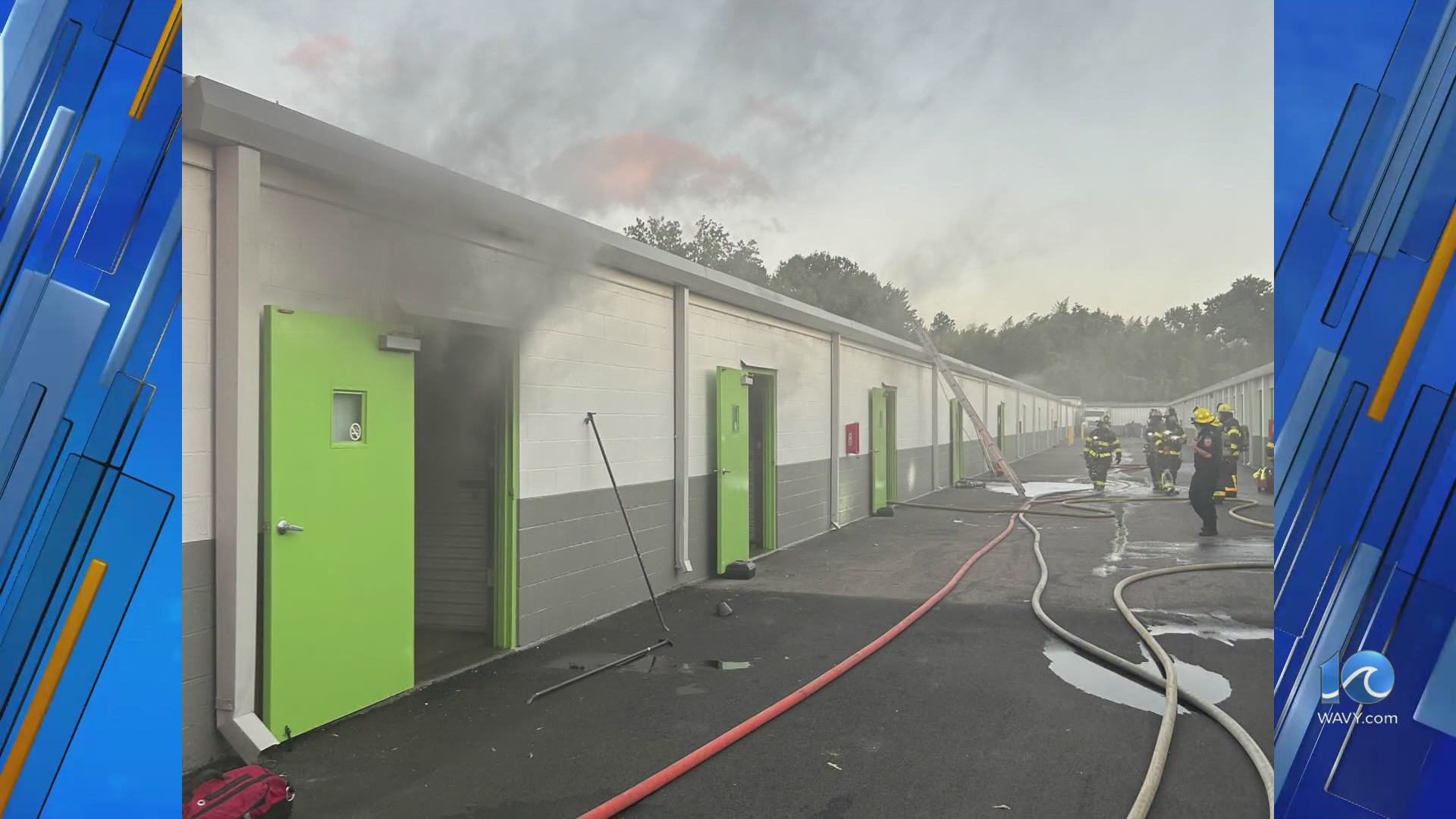 Storage units damaged in Chesapeake fire – WAVY.com