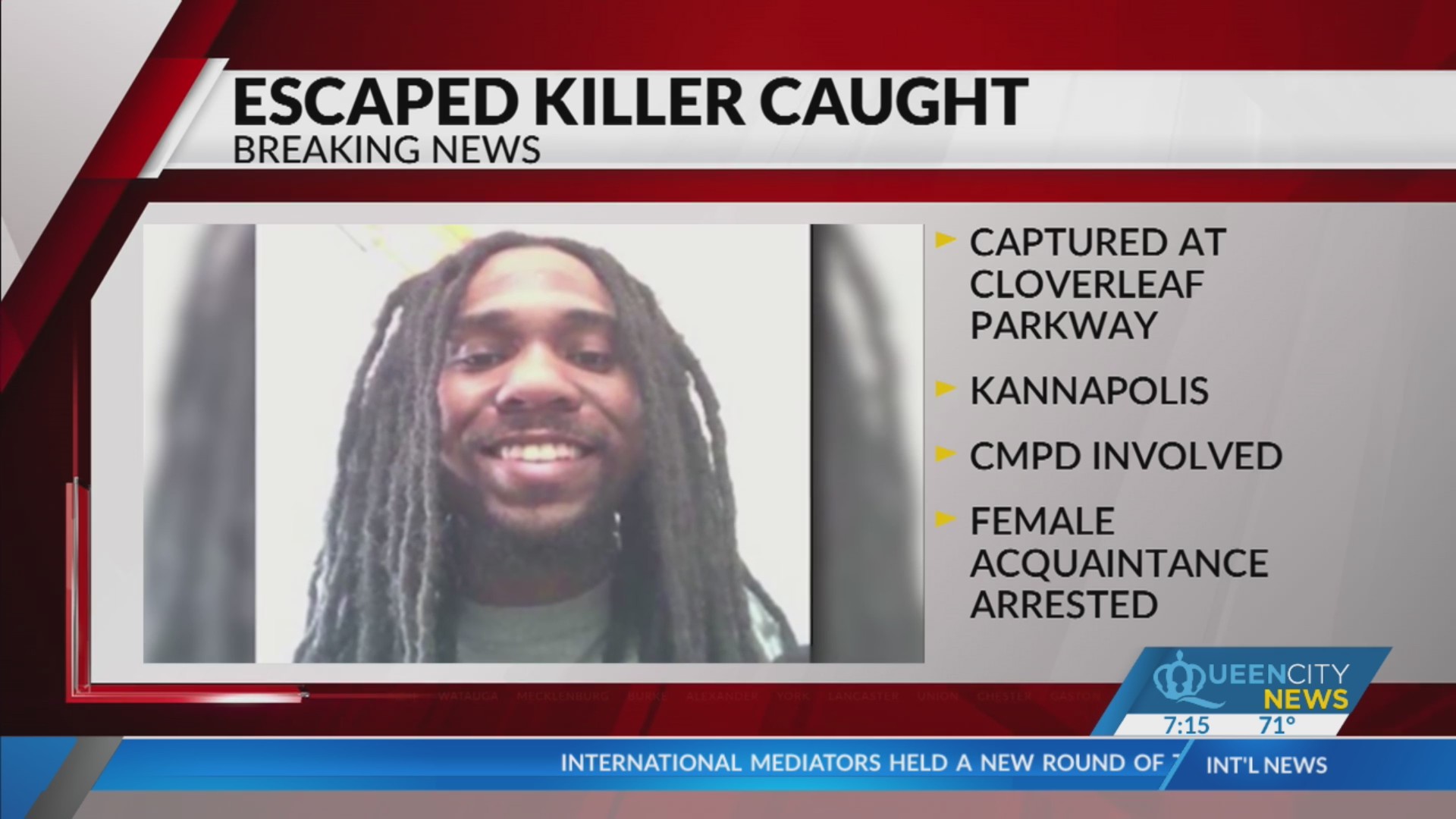Escaped murderer captured in Kannapolis after 3-day manhunt – Queen ...