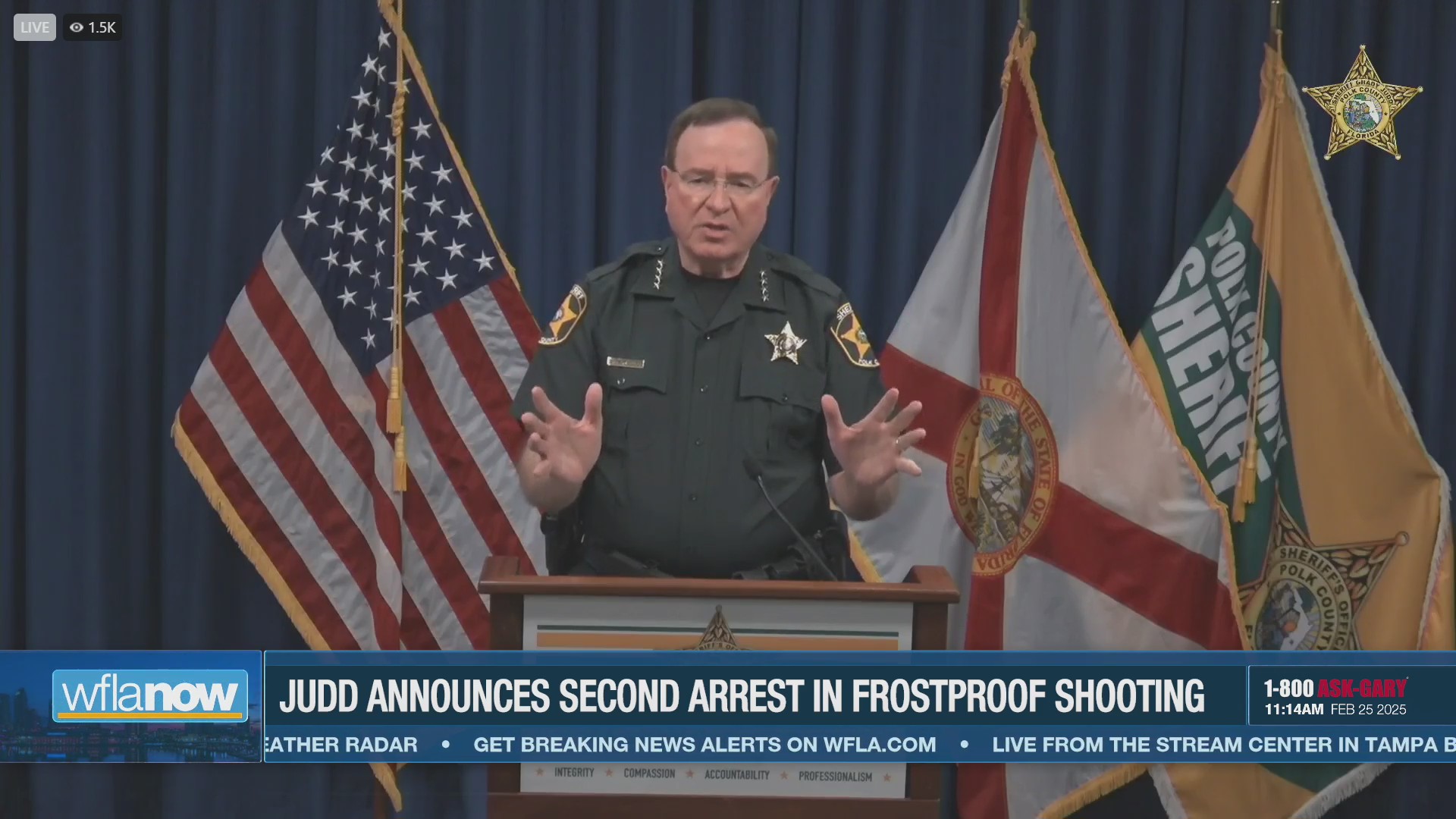 Polk County Sheriff Grady Judd announces arrest of 2nd teen in ...