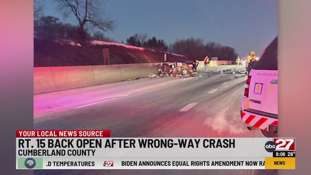 Wrong-way driver causes multi-car crash on U.S. 15; witness describes ...