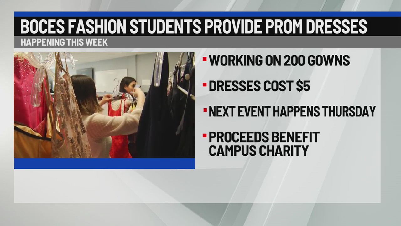 BOCES fashion students provide prom dresses – NEWS10 ABC