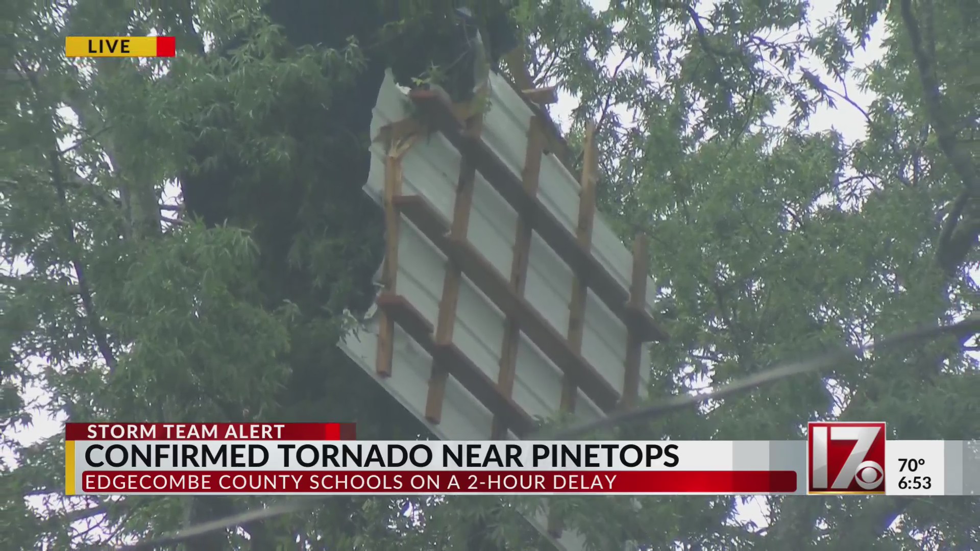 Tornado forms in Edgecombe County during Tuesday morning storms – CBS17.com