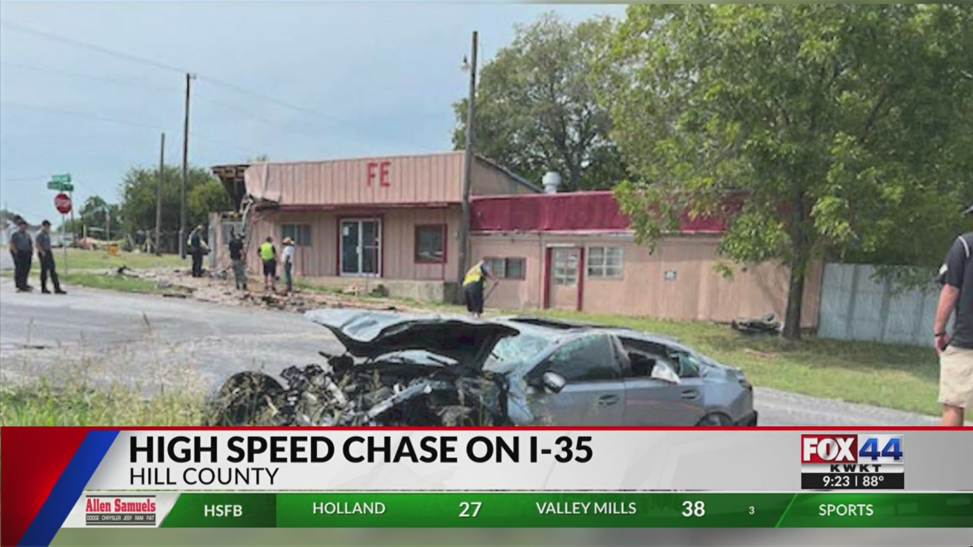 High-speed chase ends in dramatic crash in Hillsboro – KWKT – FOX 44