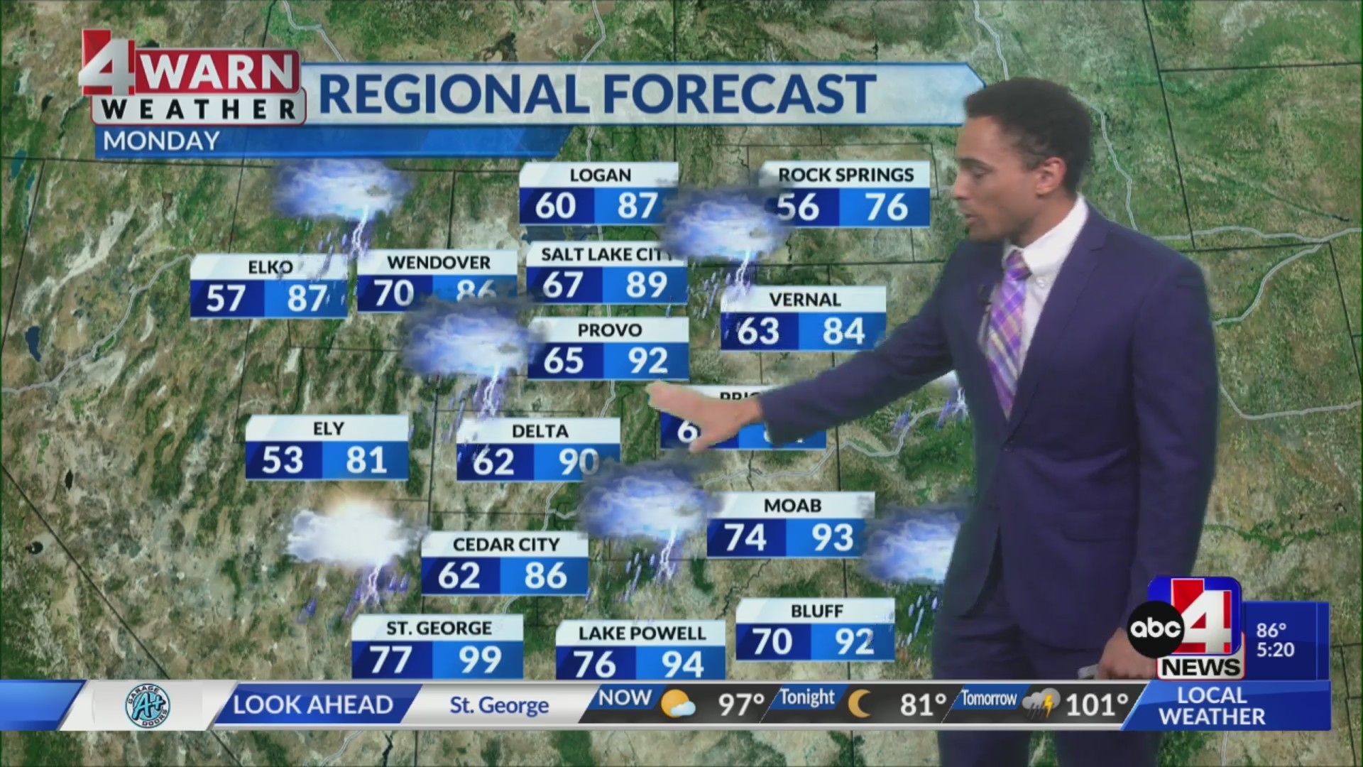 Monsoon moisture finally pushing across the state – ABC4 Utah