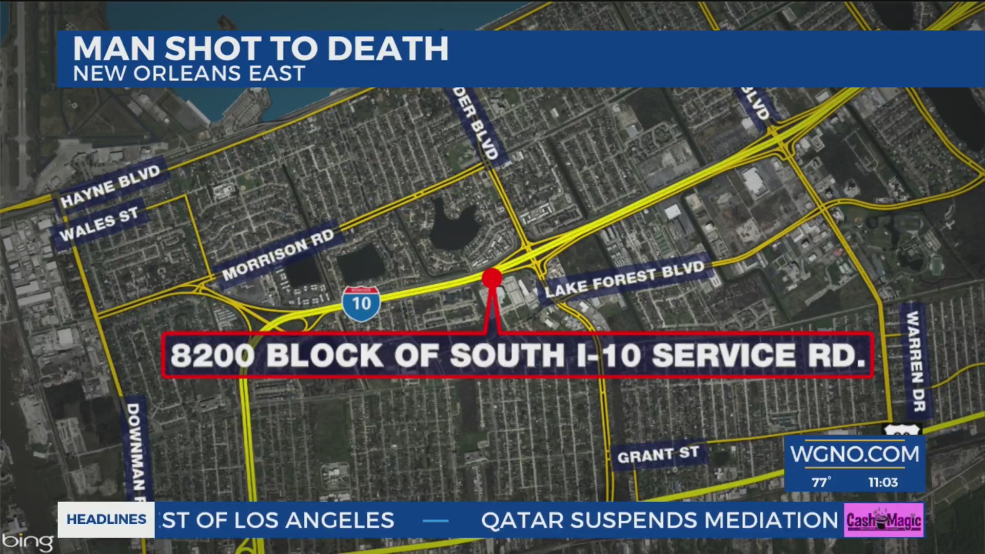 Man shot to death in New Orleans East – WGNO