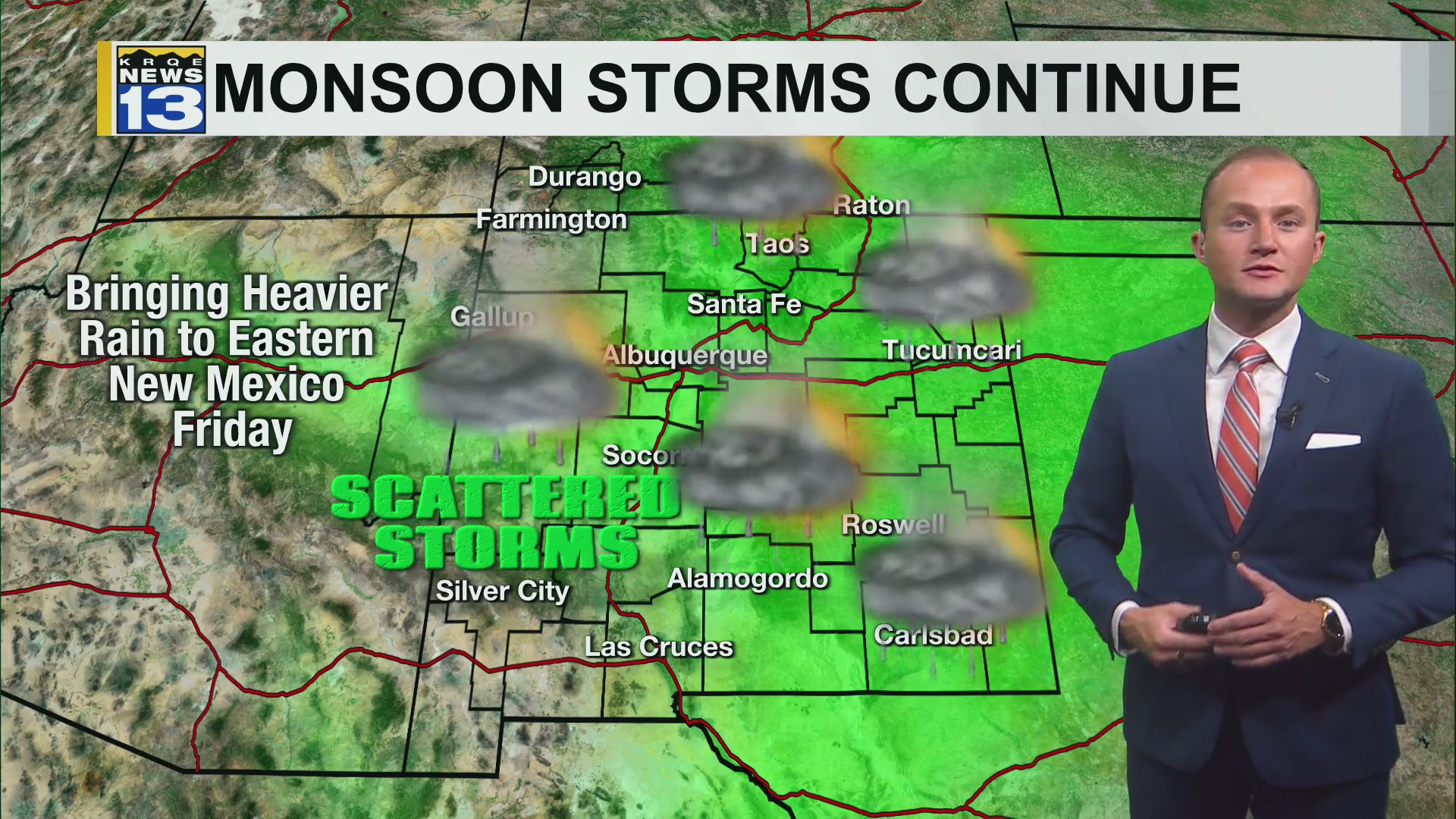 Storm chances continue through the end of this week – KRQE NEWS 13 ...