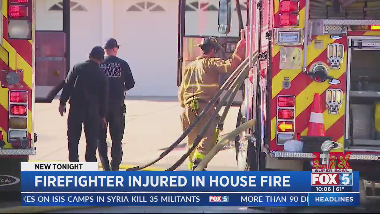 Firefighter hurt in house fire – FOX 5 San Diego & KUSI News