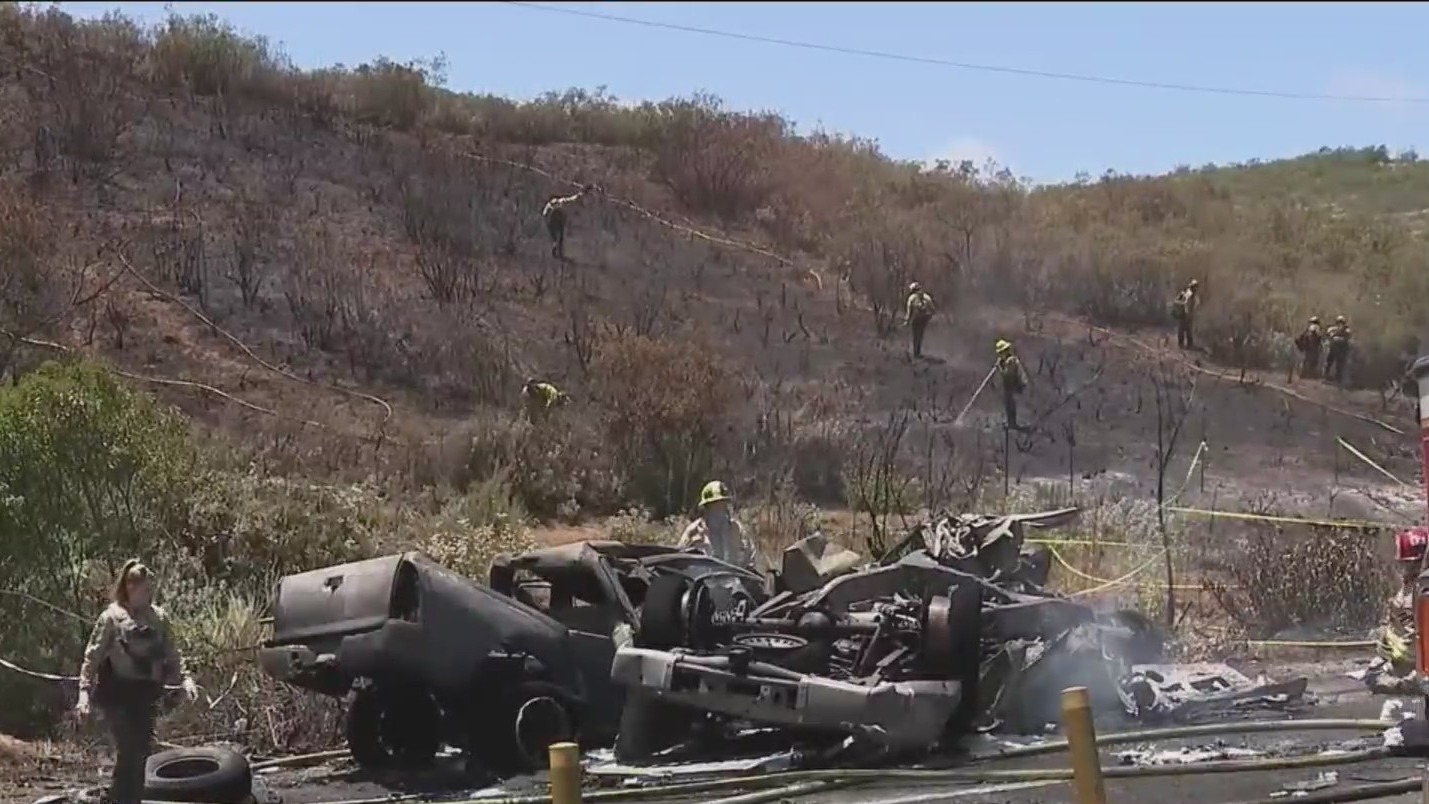 Weather Poway Five people die in crash near Poway that sparked a brush fire – FOX 5 ...