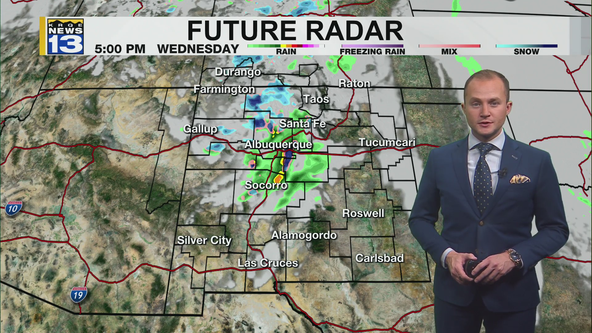 Snow and rain moves in parts of New Mexico Christmas Day – KRQE NEWS 13 ...