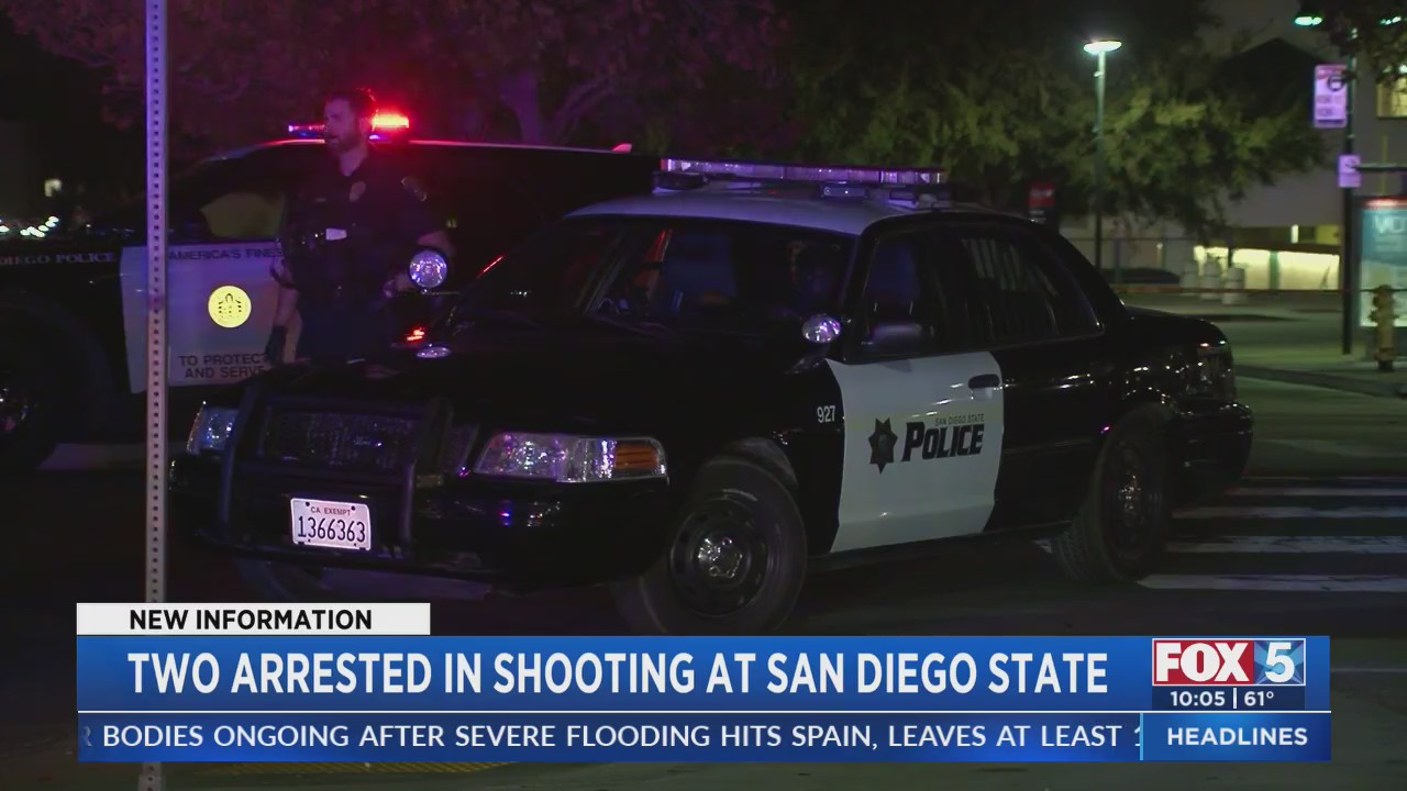 Two arrested in shooting at SDSU – FOX 5 San Diego & KUSI News