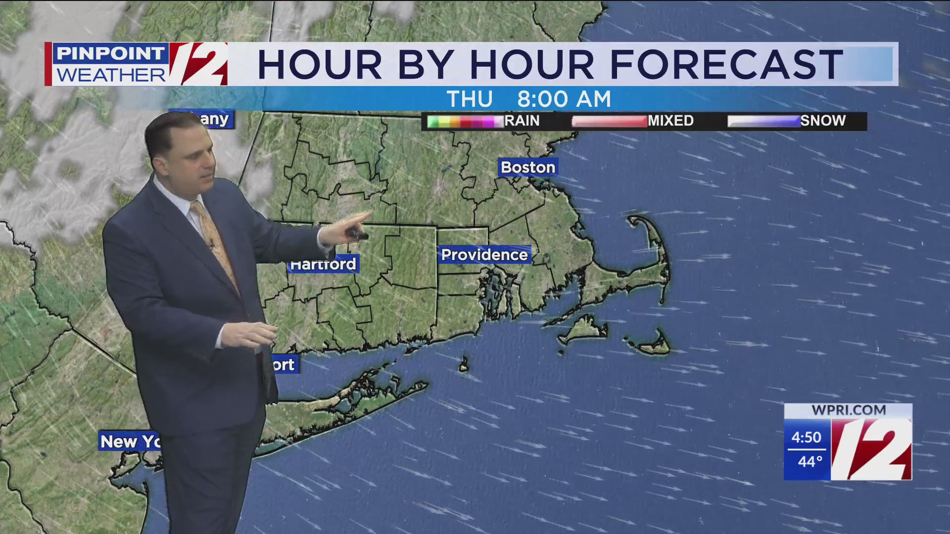 WPRI 12 Weather Forecast for 4/16/25: Gusty and cooler today – WPRI.com