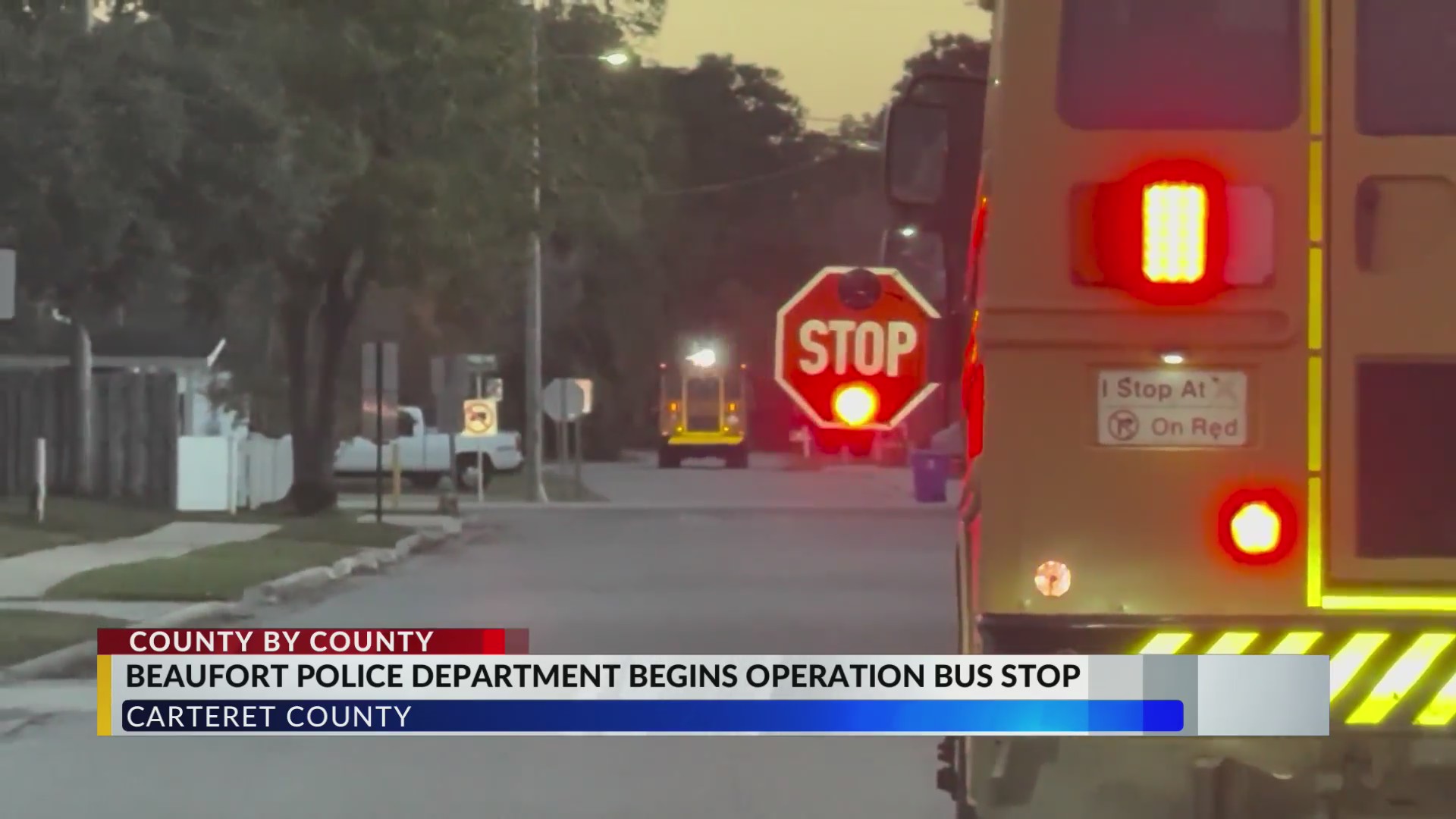Beaufort police crack down on illegal school bus passing – WNCT