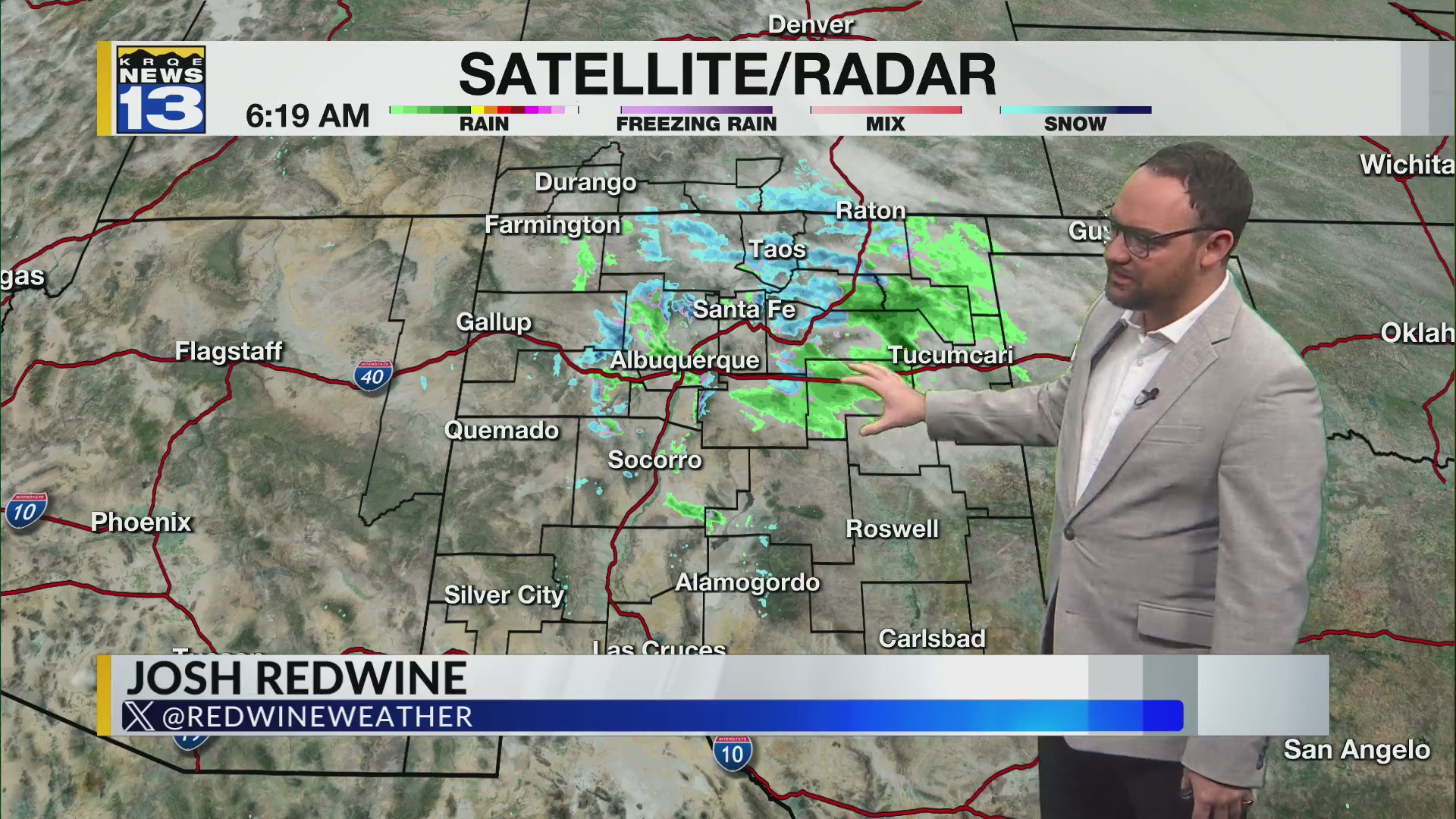 Rain and snow across parts of New Mexico – KRQE NEWS 13 – Breaking News ...