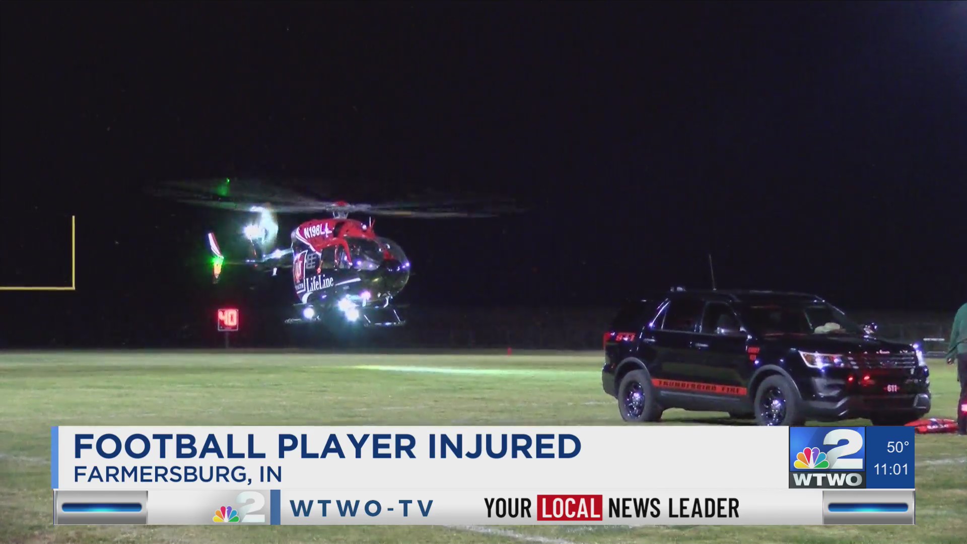 Local high school football game ends early due to injured player ...