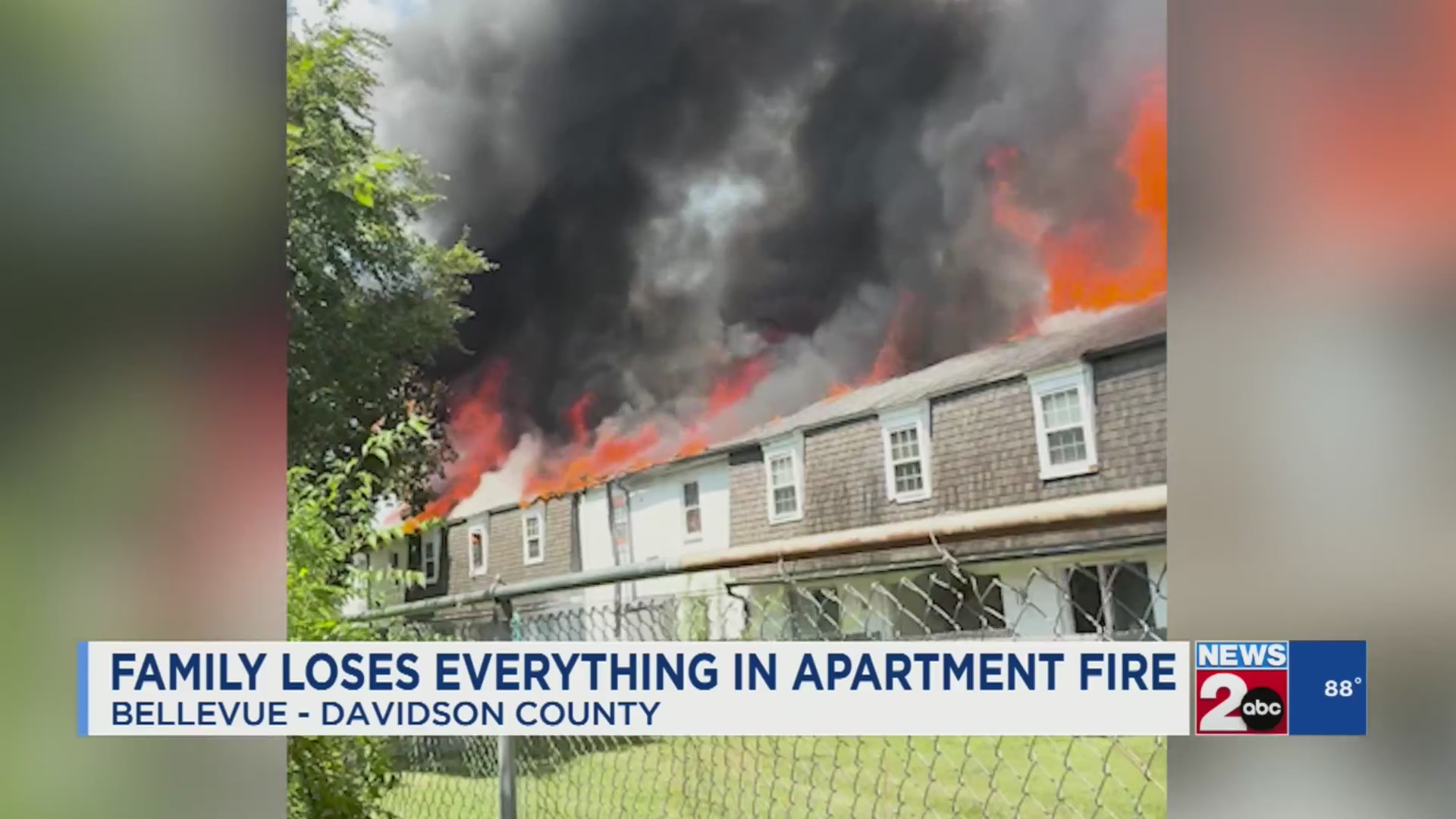 Family loses everything in Bellevue apartment fire – WKRN News 2