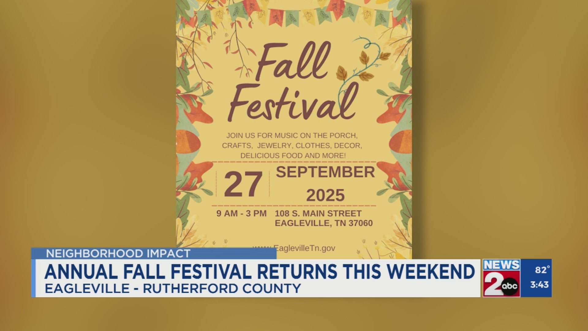 Annual Fall Festival returns to Eagleville – WKRN News 2