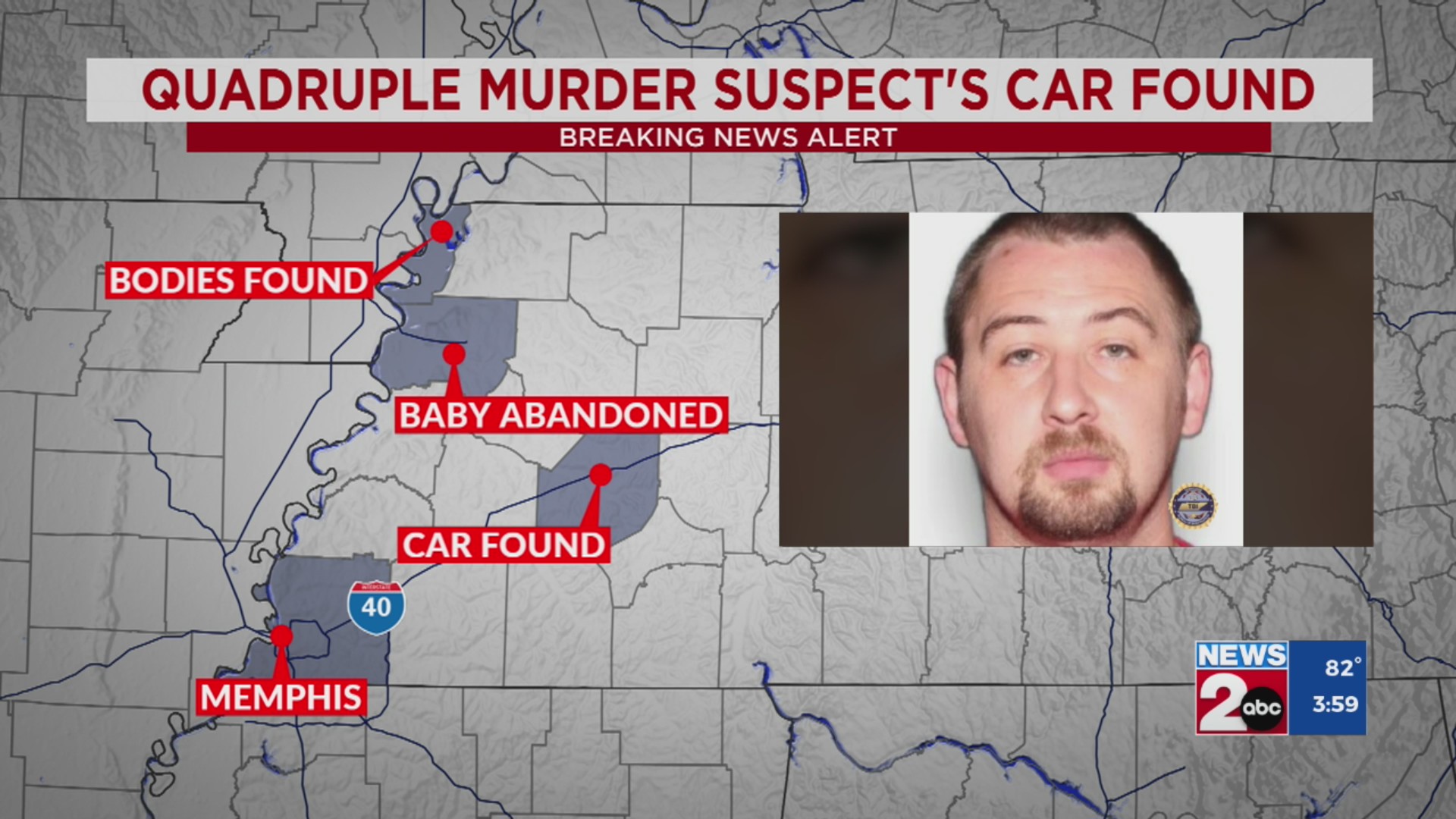 Quadruple murder suspect’s vehicle found in Jackson, TN – WKRN News 2