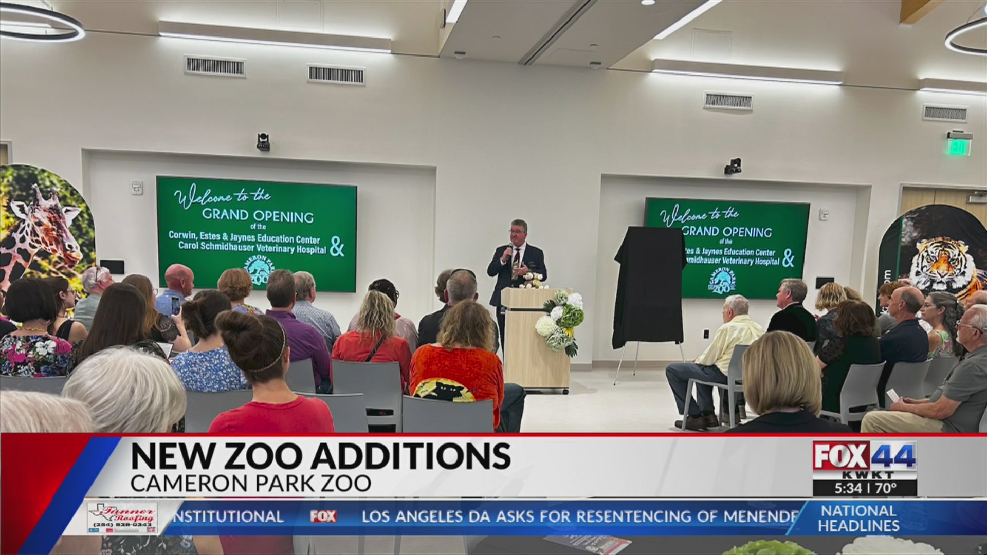 Cameron Park Zoo debuts new Education Center & Veterinary Hospital