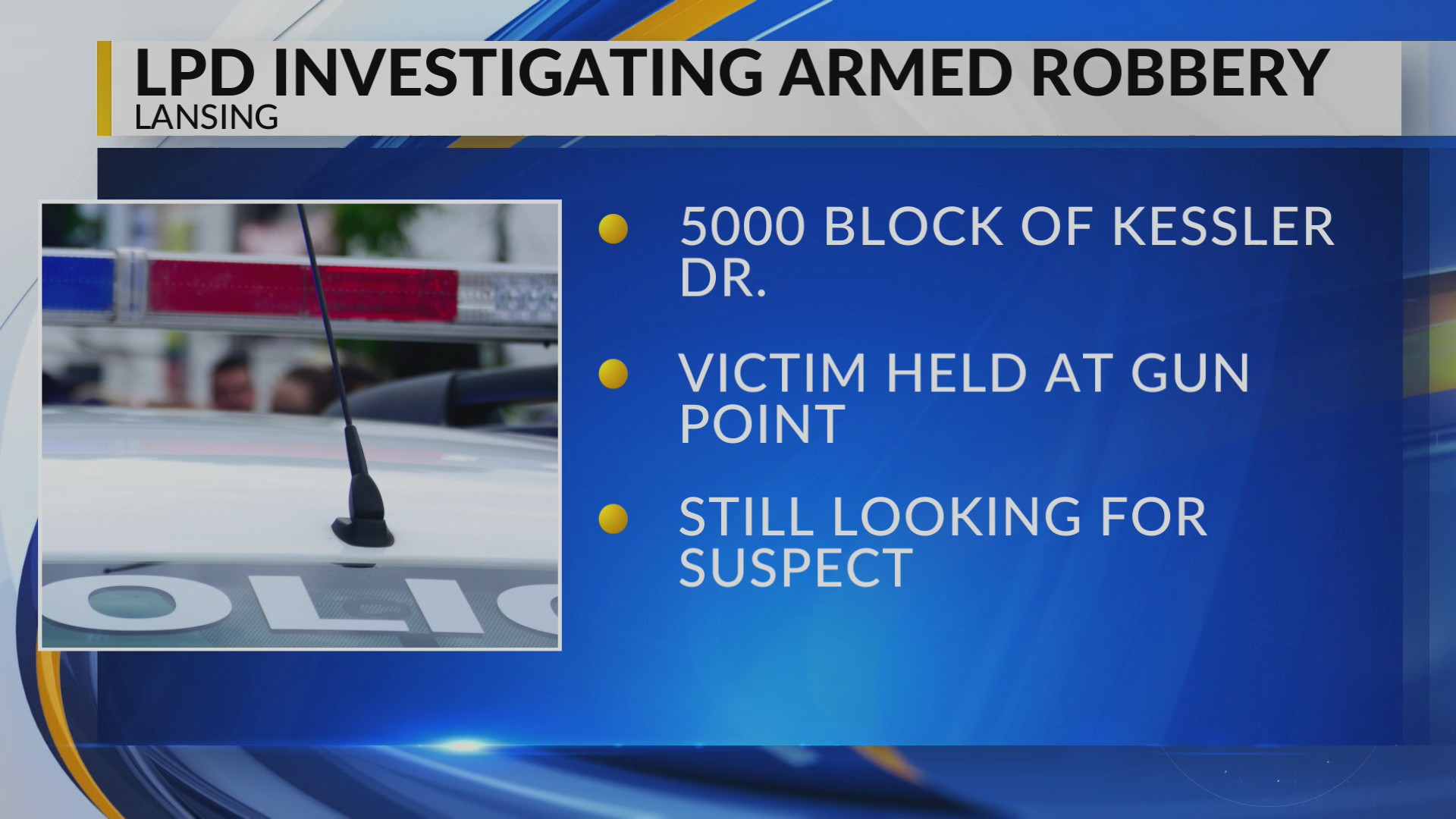 Lansing Police Department investigating armed robbery – WLNS 6 News