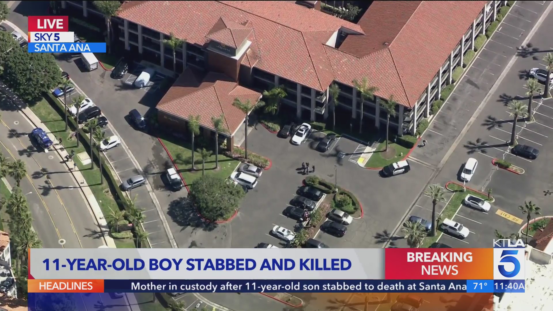 Mother in custody after 11-yr-old son stabbed to death at Santa Ana ...
