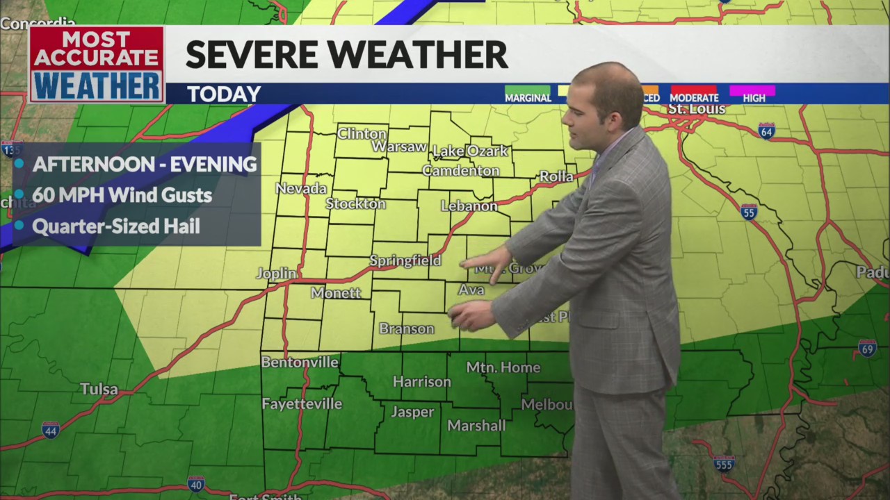 Storm risk this afternoon – KOLR – OzarksFirst.com