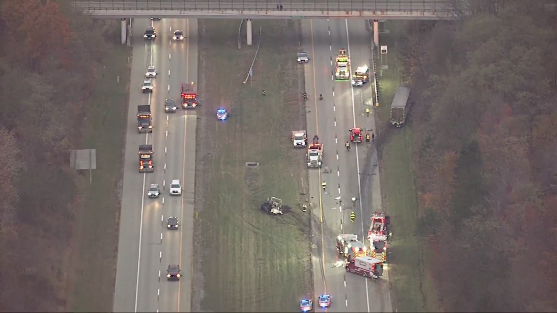 Multiple semis crash on I-90 – Fox 8 Cleveland WJW