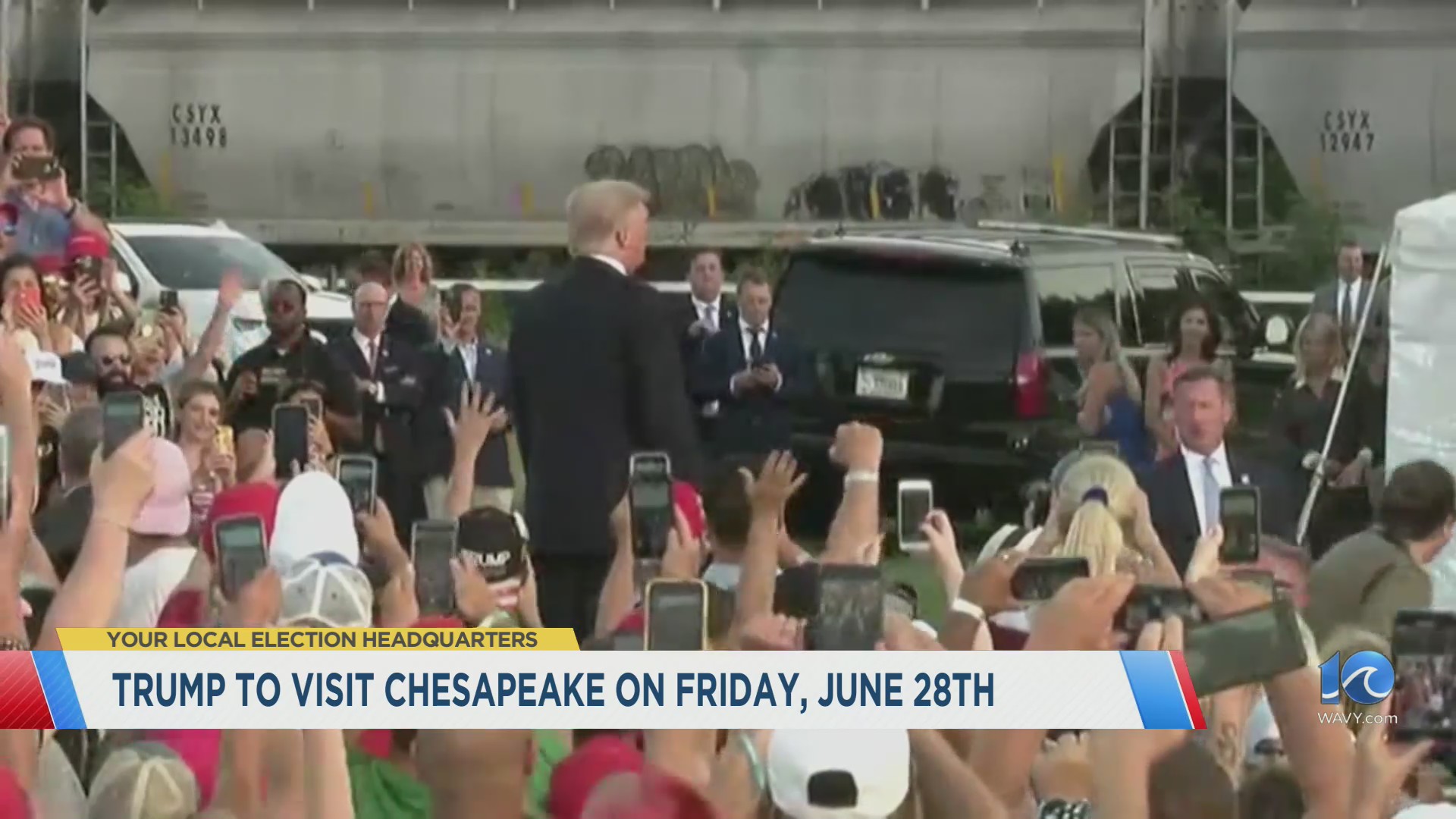 Trump set to visit Chesapeake June 28 – WAVY.com