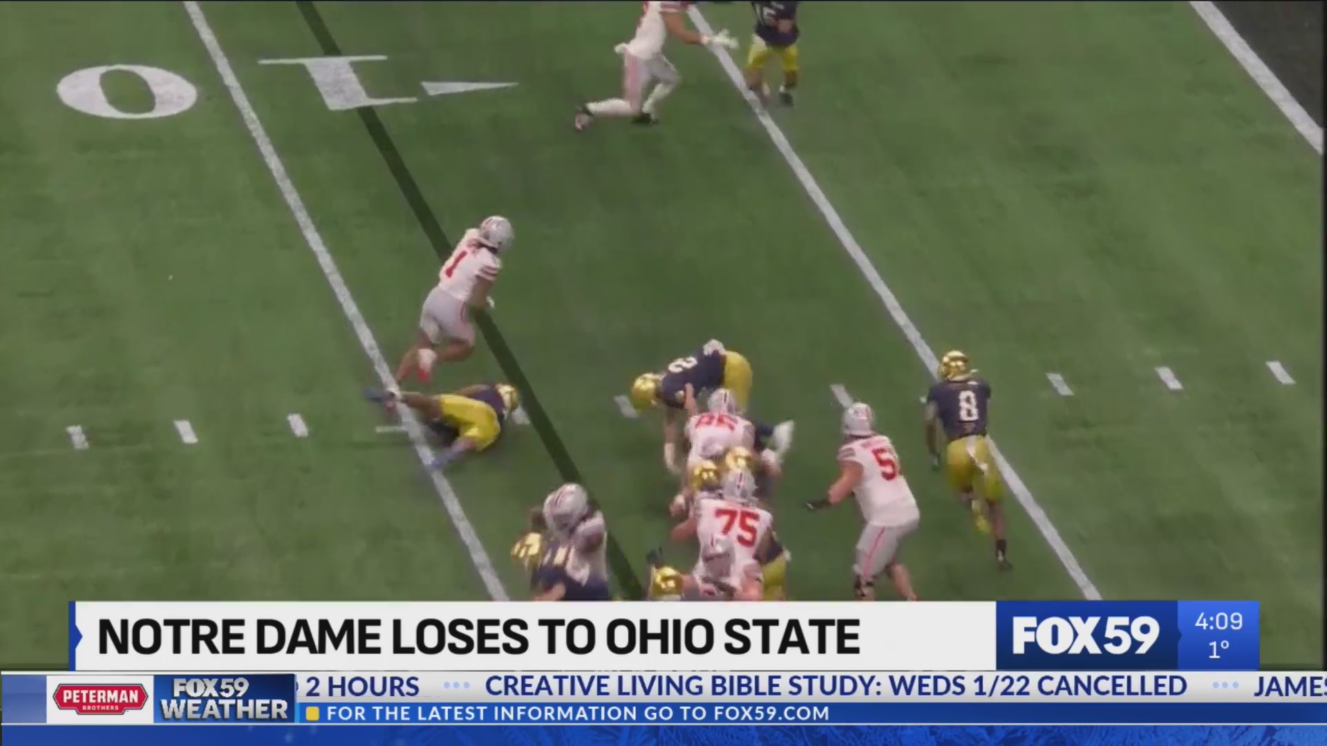 Ohio State beats Notre Dame 34-23 in CFP National Championship – Fox 59