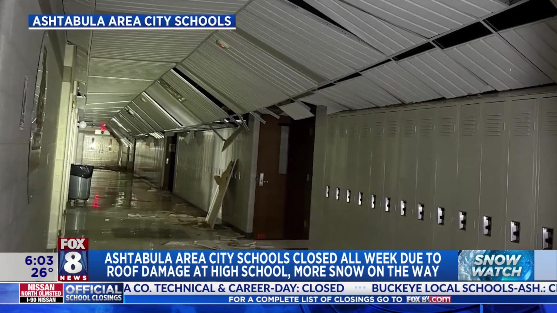 Ashtabula Area City Schools closed all week Fox 8 Cleveland WJW