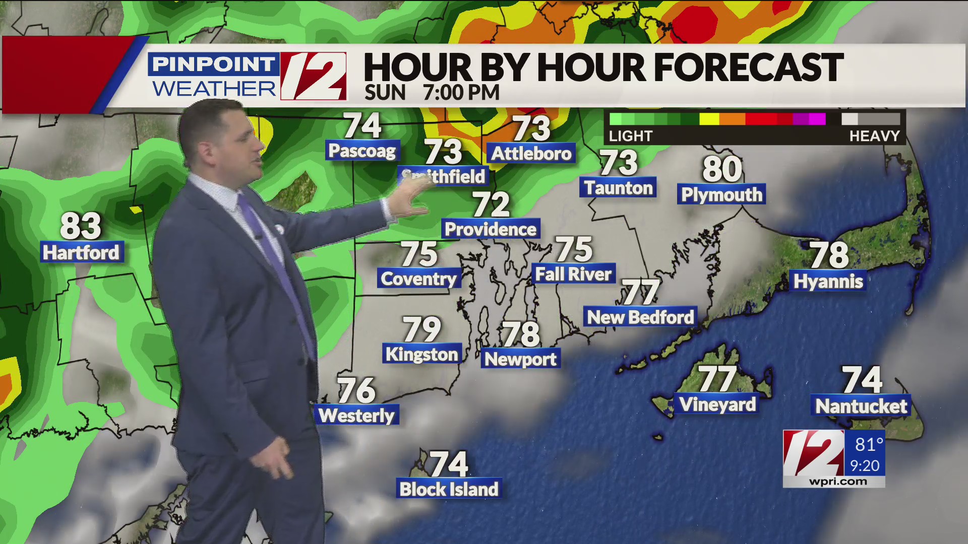 WPRI 12 Weather Forecast 8/3/24: Hazy, Hot, and Humid Today; Showers To ...