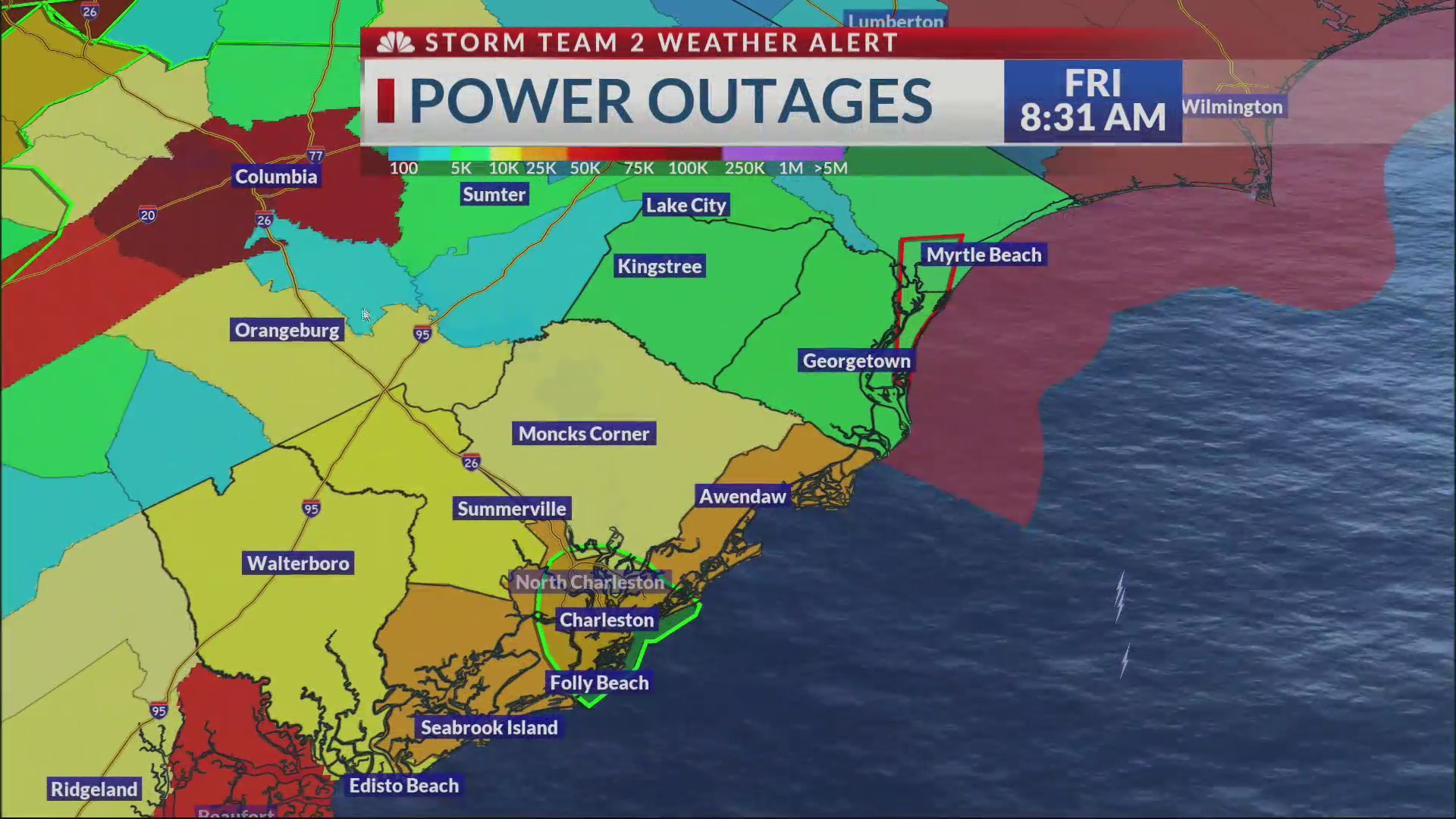 Helene’s strong winds knock out power for thousands across the ...