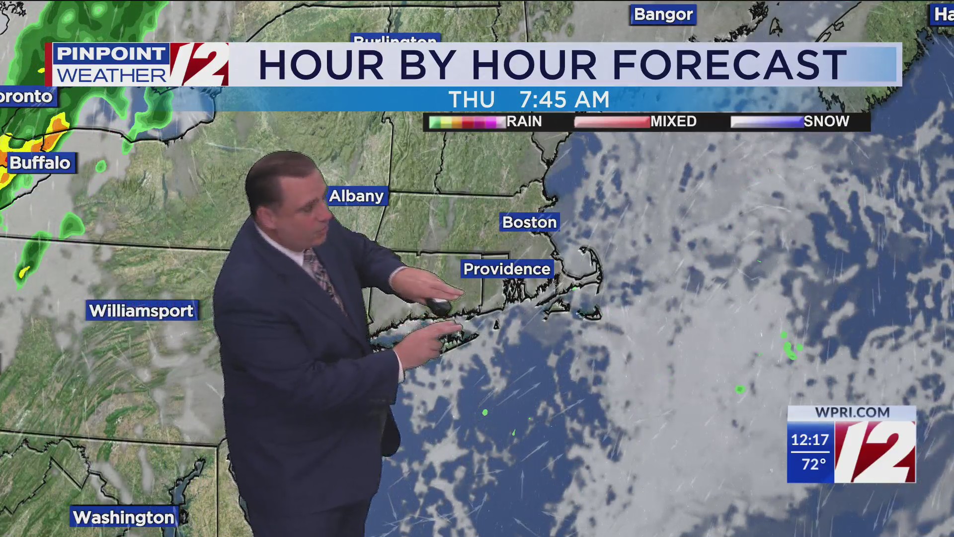 WPRI 12 Weather Forecast for 9/2/25: Sun and clouds today; showers at ...