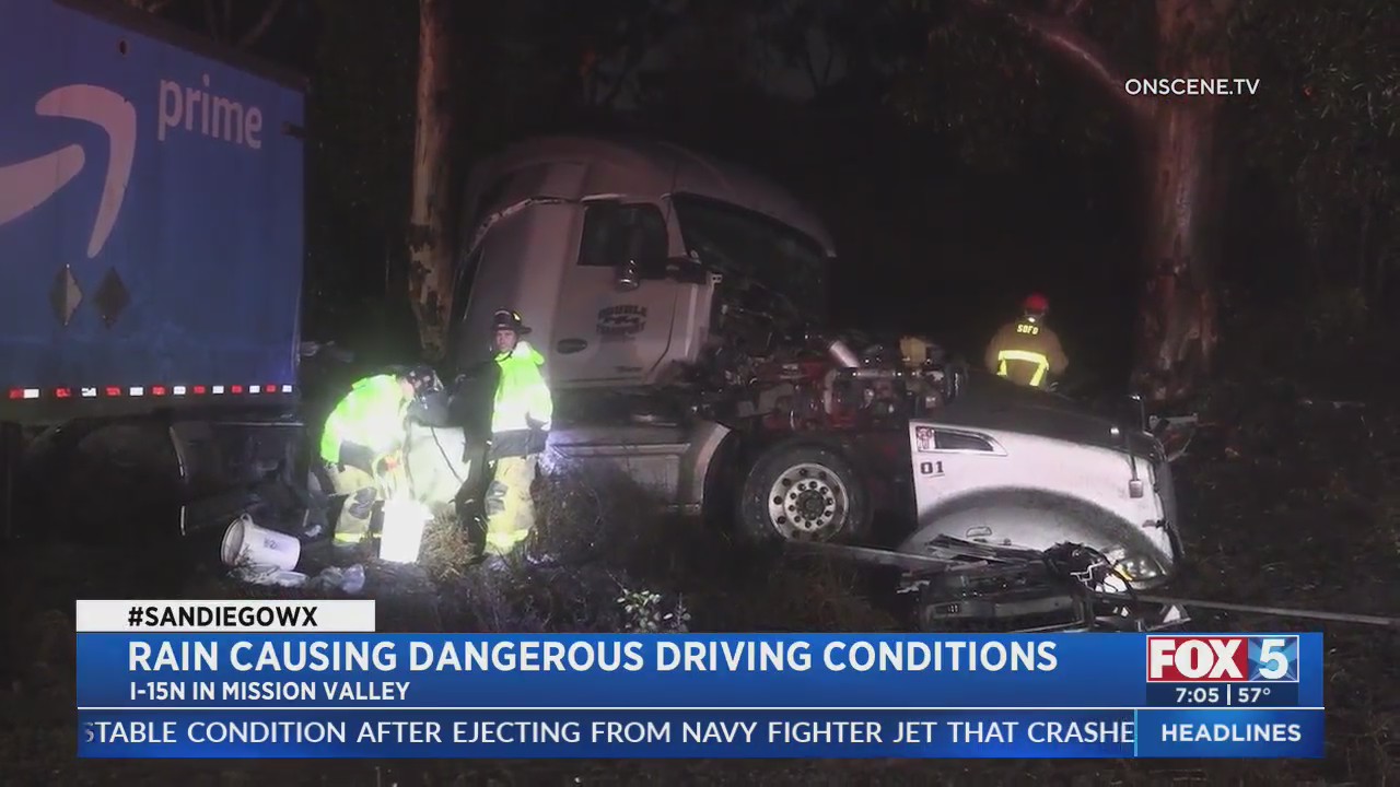 Rain causes dangerous driving conditions – FOX 5 San Diego & KUSI News