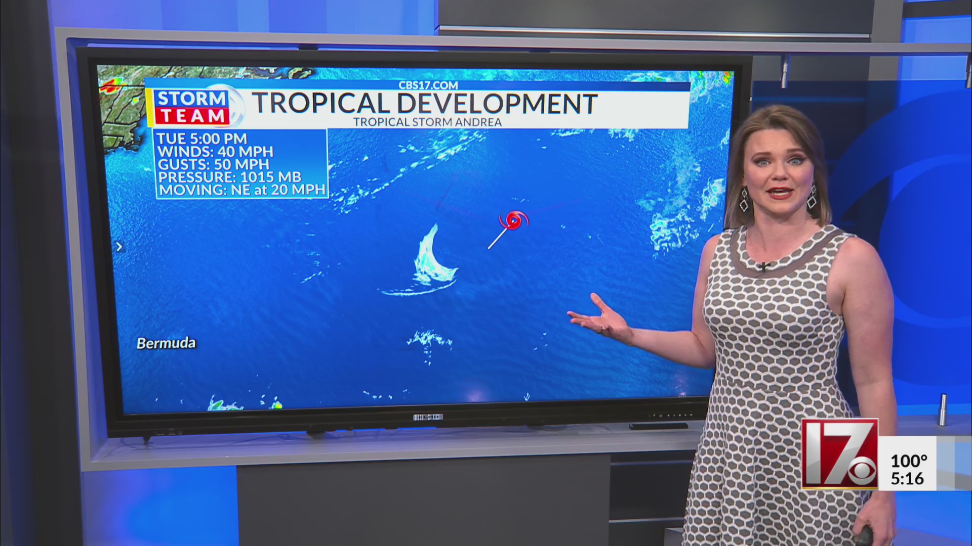 A look at Andrea, the first named tropical storm for 2025 – CBS17.com