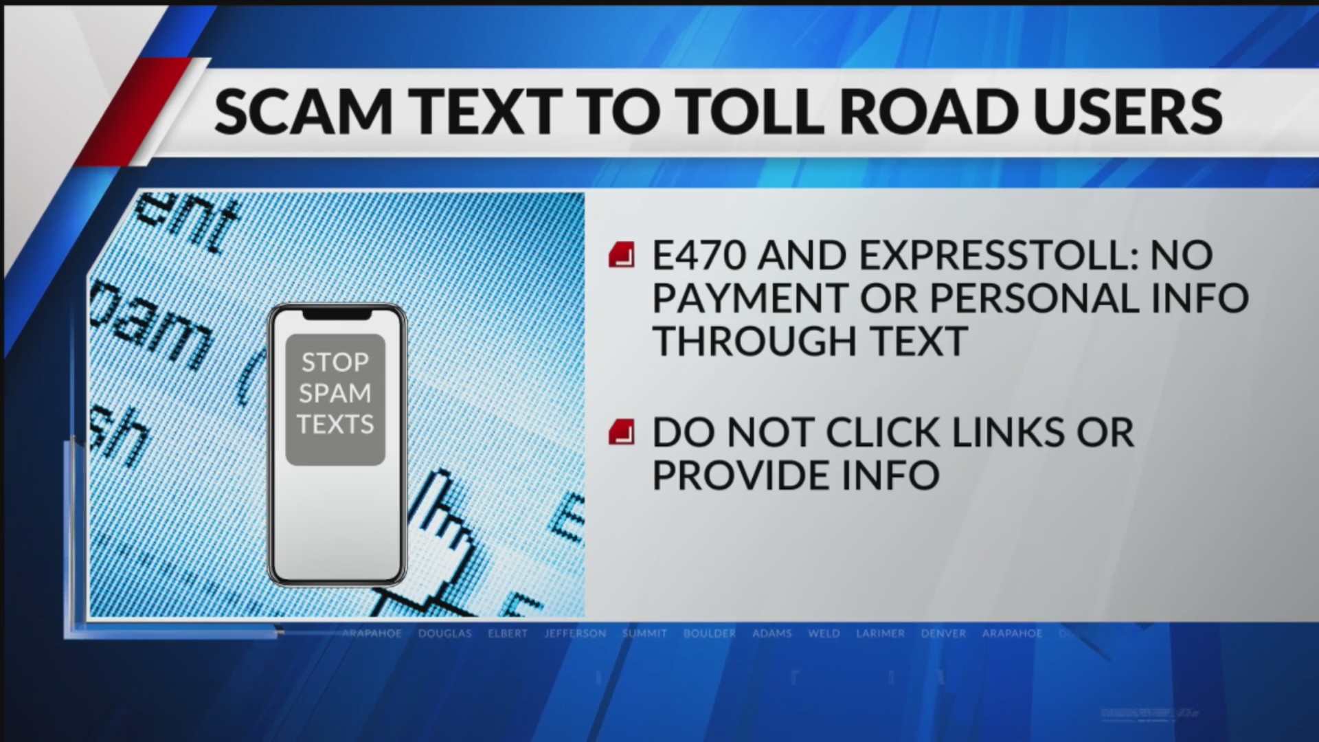 FBI warns Denver drivers of E-470 text-based scam – FOX31 Denver