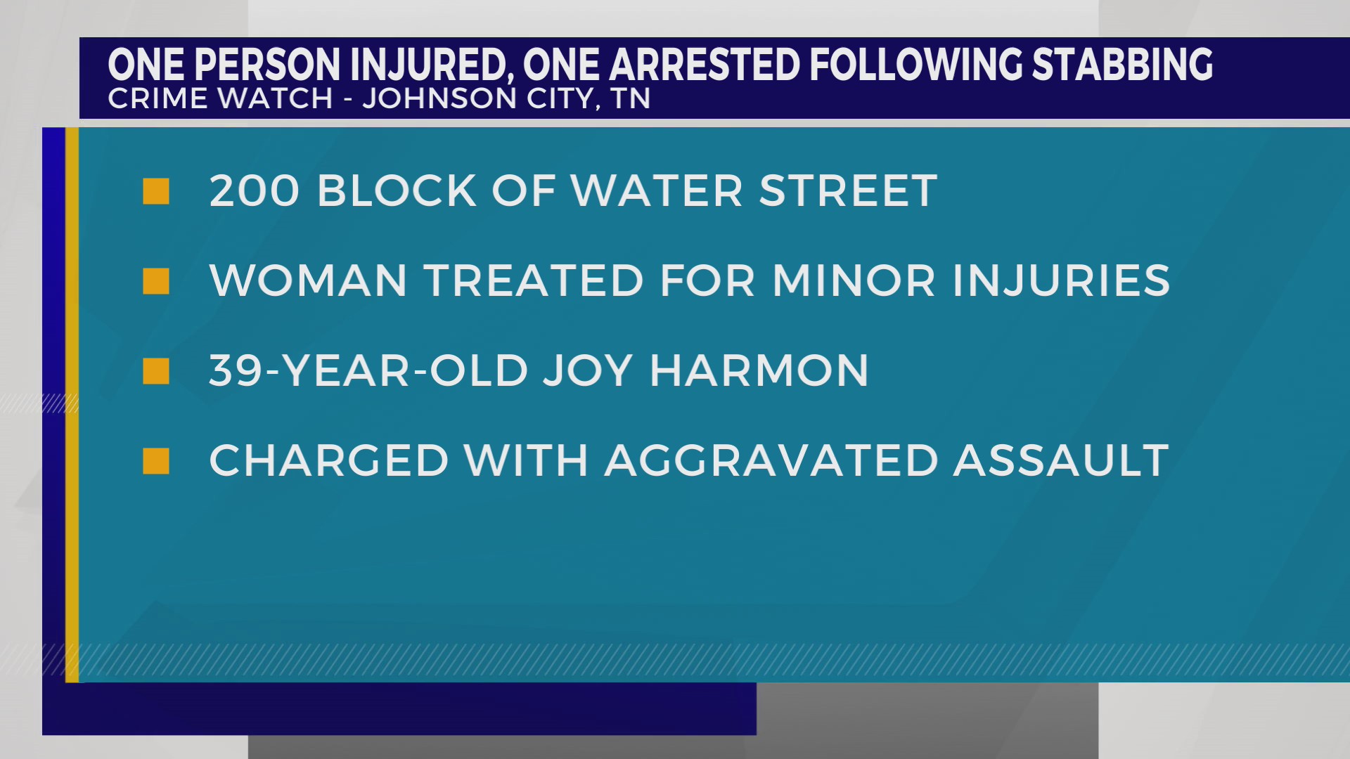 Johnson City woman arrested after alleged stabbing – WJHL | Tri-Cities ...