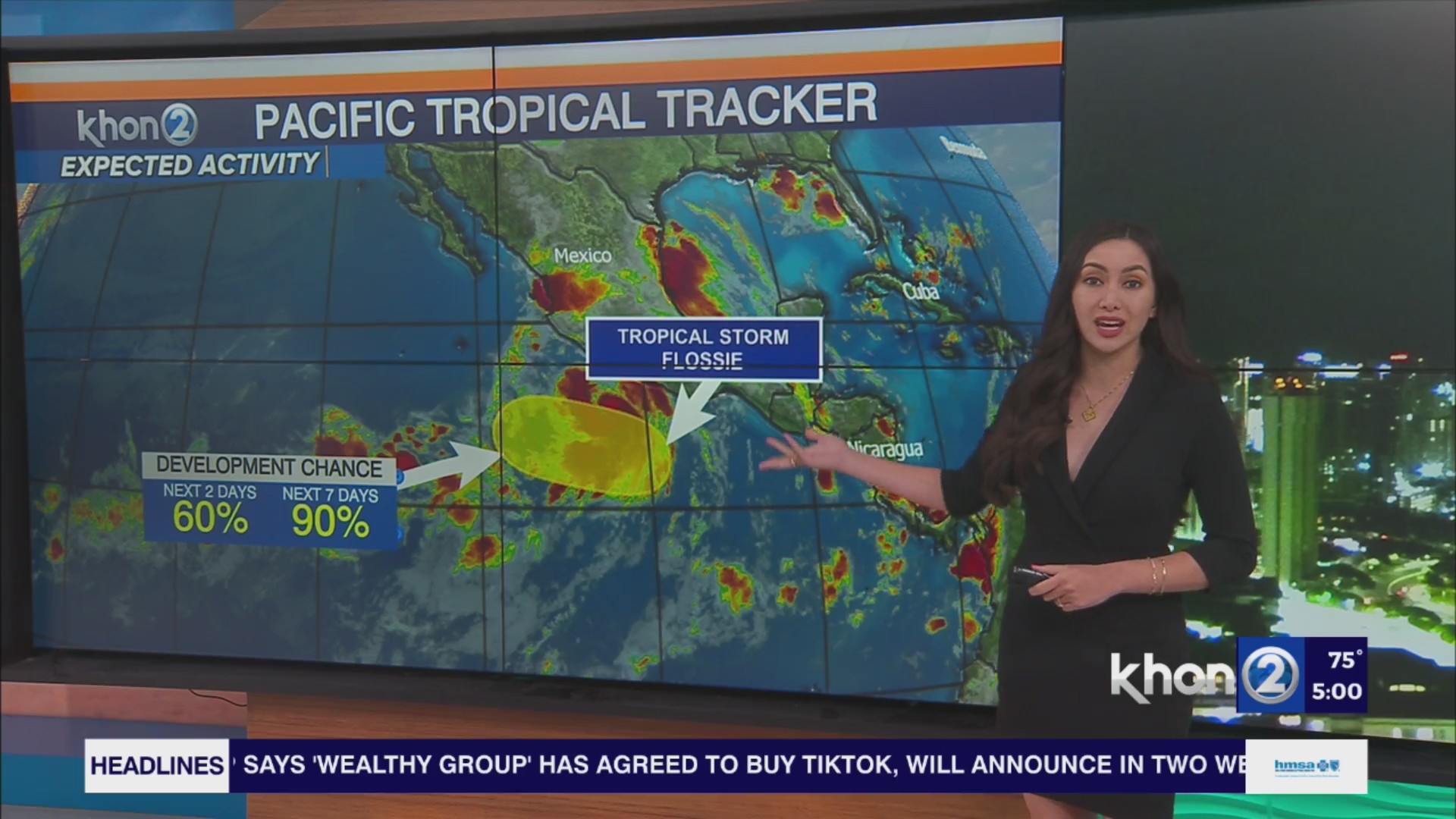 Lin R87716 Tracking now Tropical Storm Flossie and our Hawaii Weather – KHON2