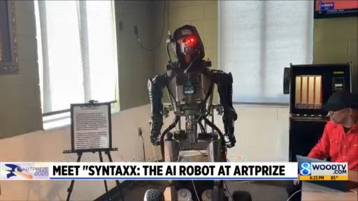Meet Syntaxx: The AI robot at ArtPrize – WOODTV.com