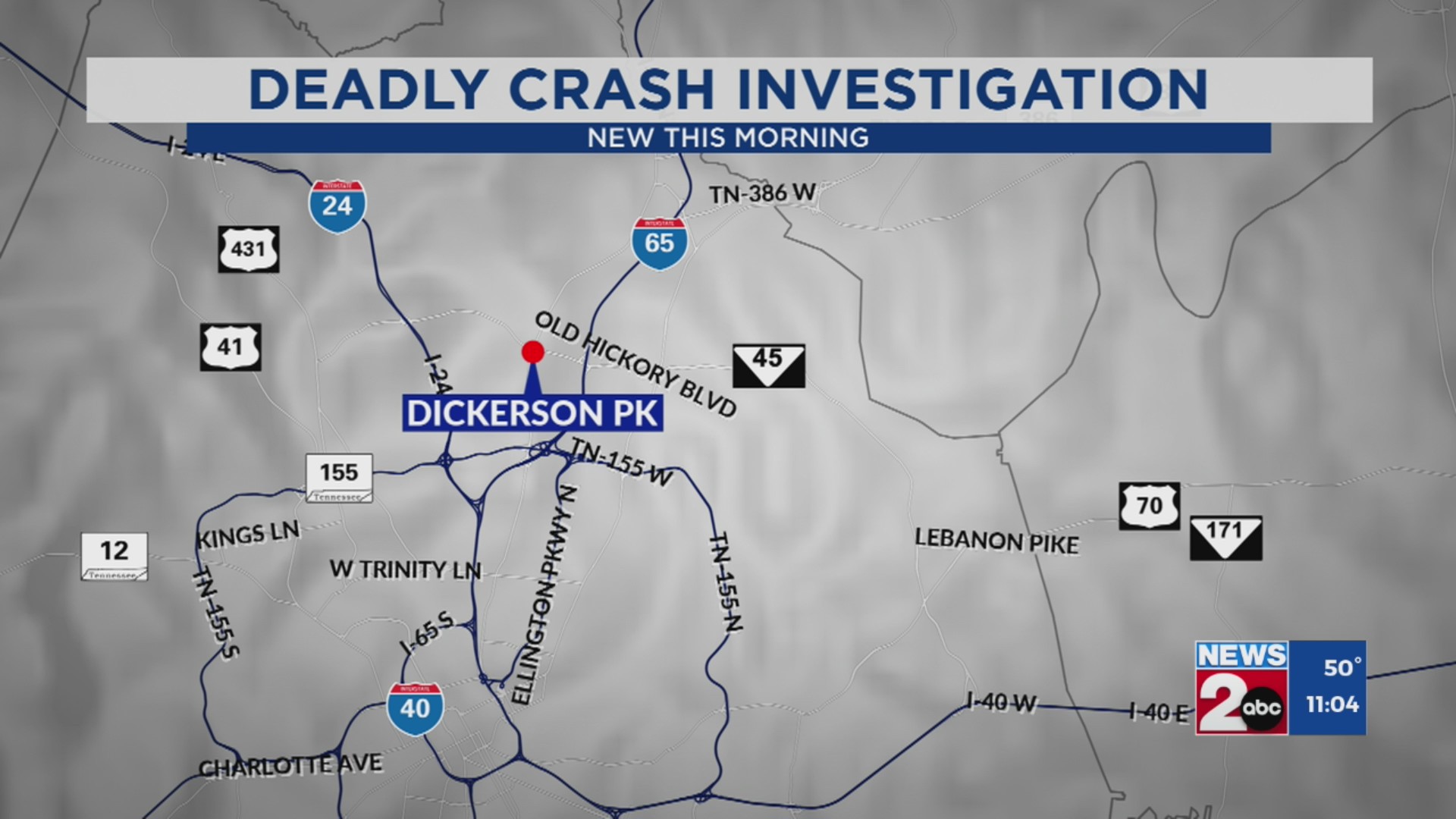 Man dead after crashing into pole on Dickerson Pike – WKRN News 2