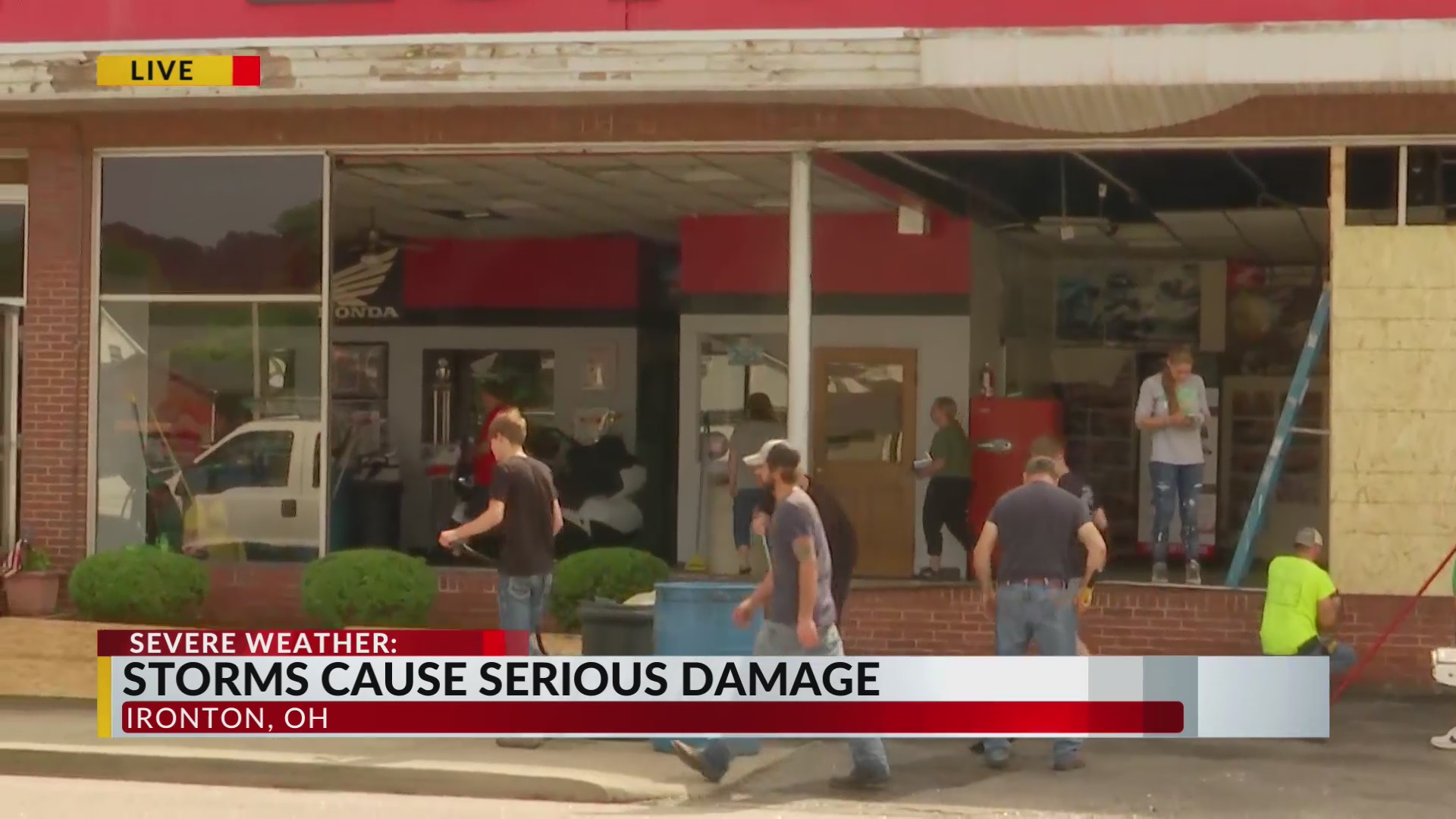 Storms cause damage to businesses in Ironton WOWK 13 News