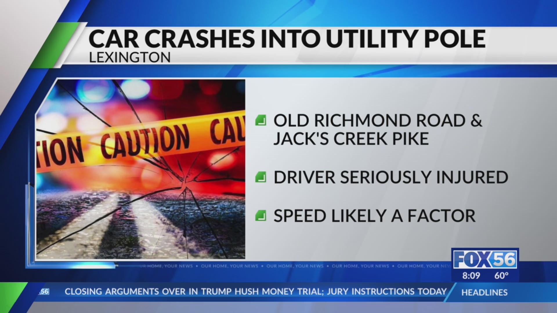 Driver seriously hurt in crash on Old Richmond Road in Lexington – FOX ...