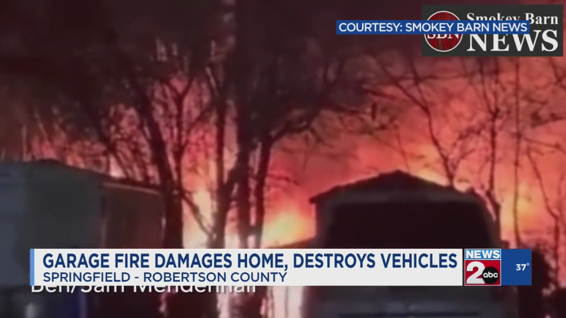 Garage fire damages home, destroys vehicles in Robertson Co., TN – WKRN ...