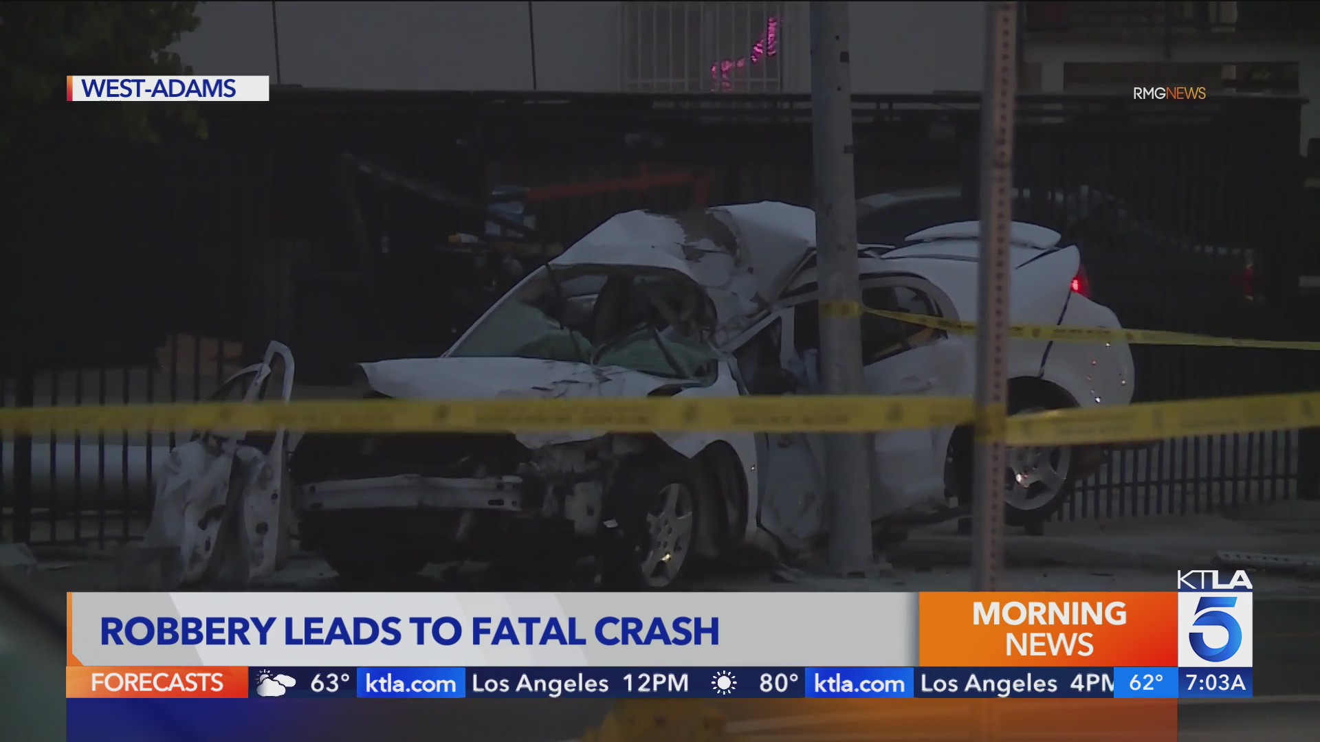 Suspect dies after being pursued by man he robbed at gunpoint in Los ...