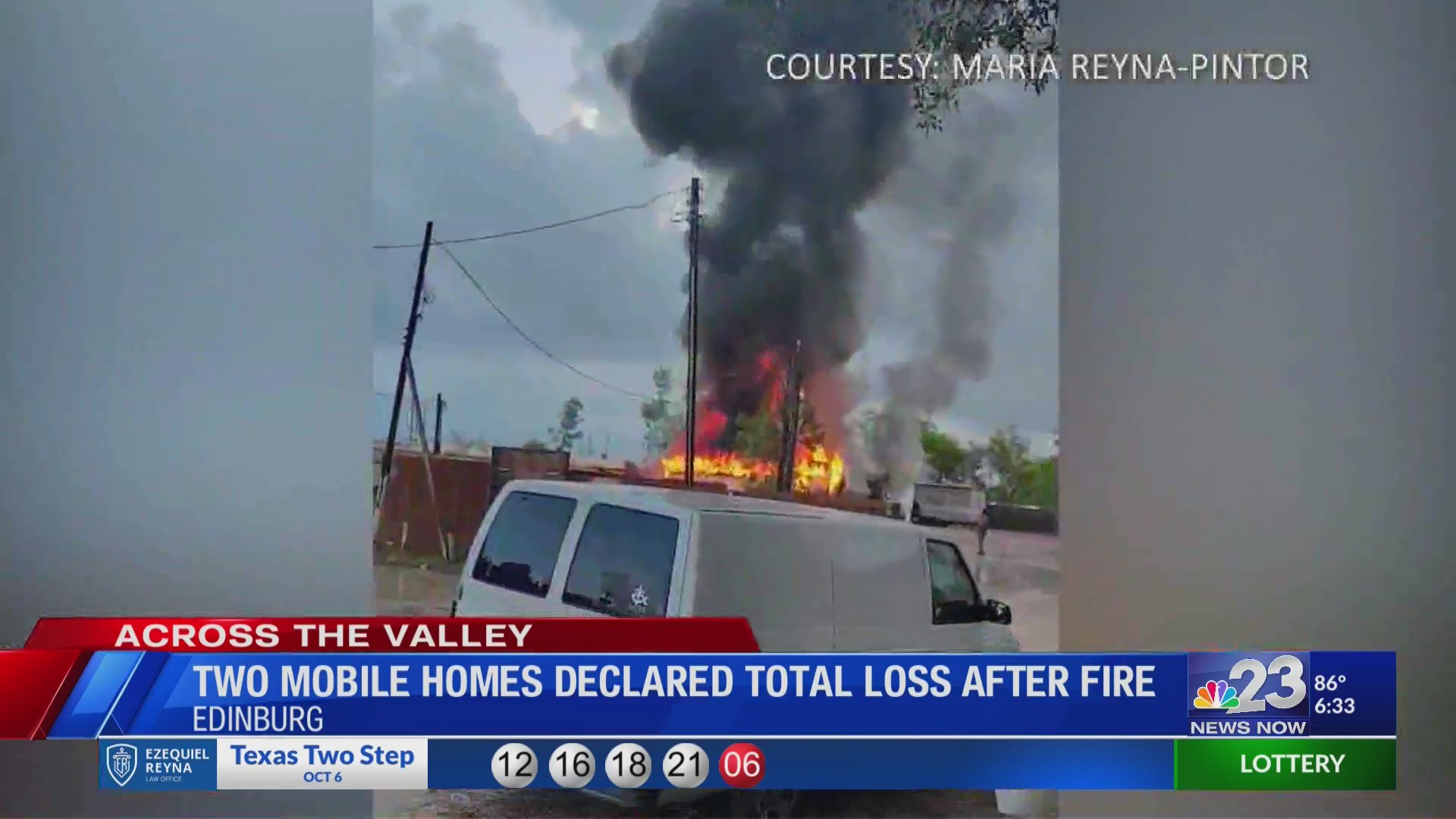 Two Mobile Homes Declared Total Loss After Fire – KVEO-TV