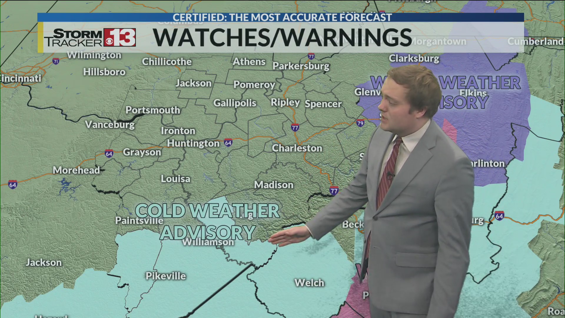 Clearing snow showers lead to a cold night – WOWK 13 News