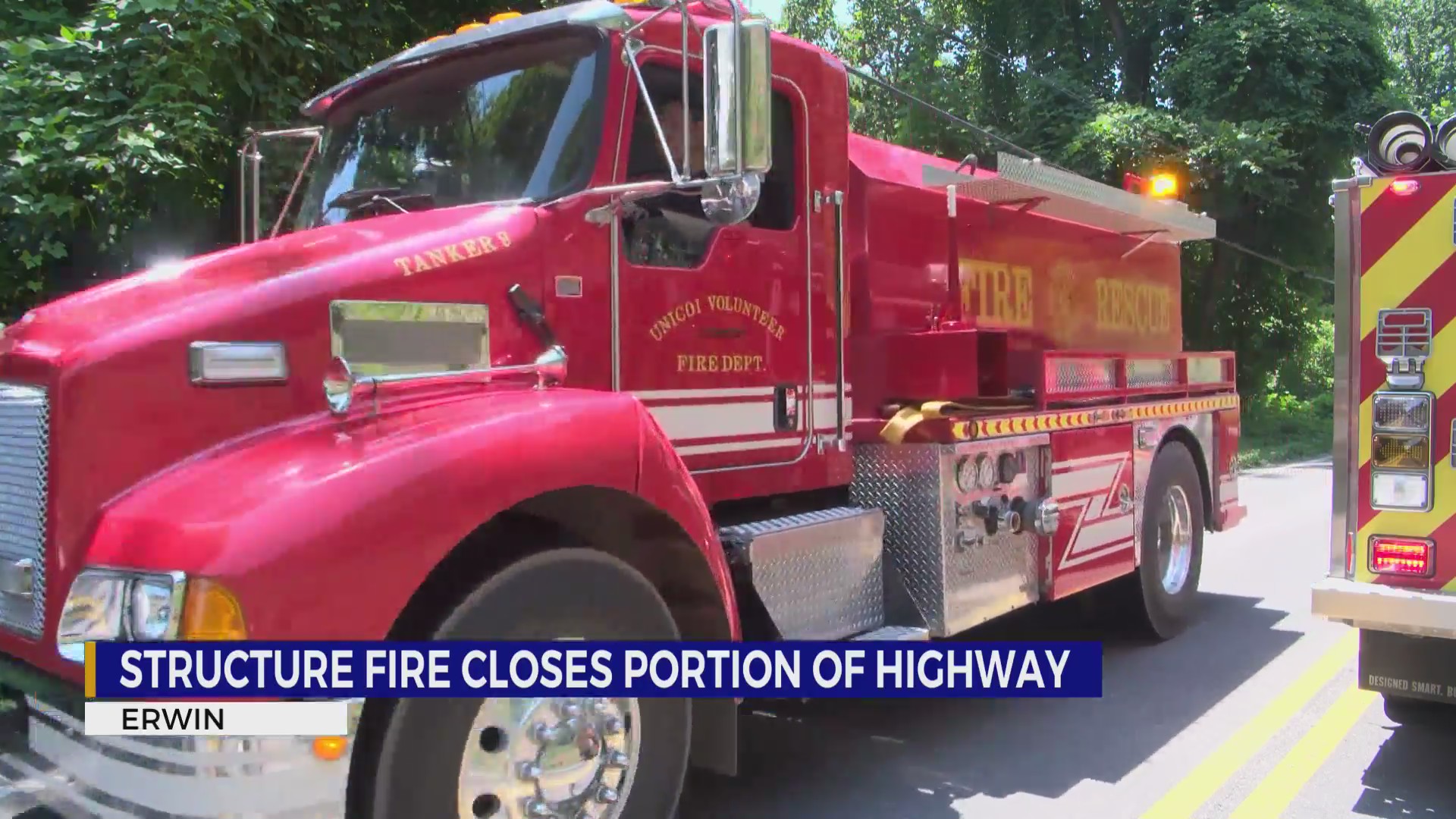 Portion of Highway 81S closed in Erwin due to structure fire – WJHL ...