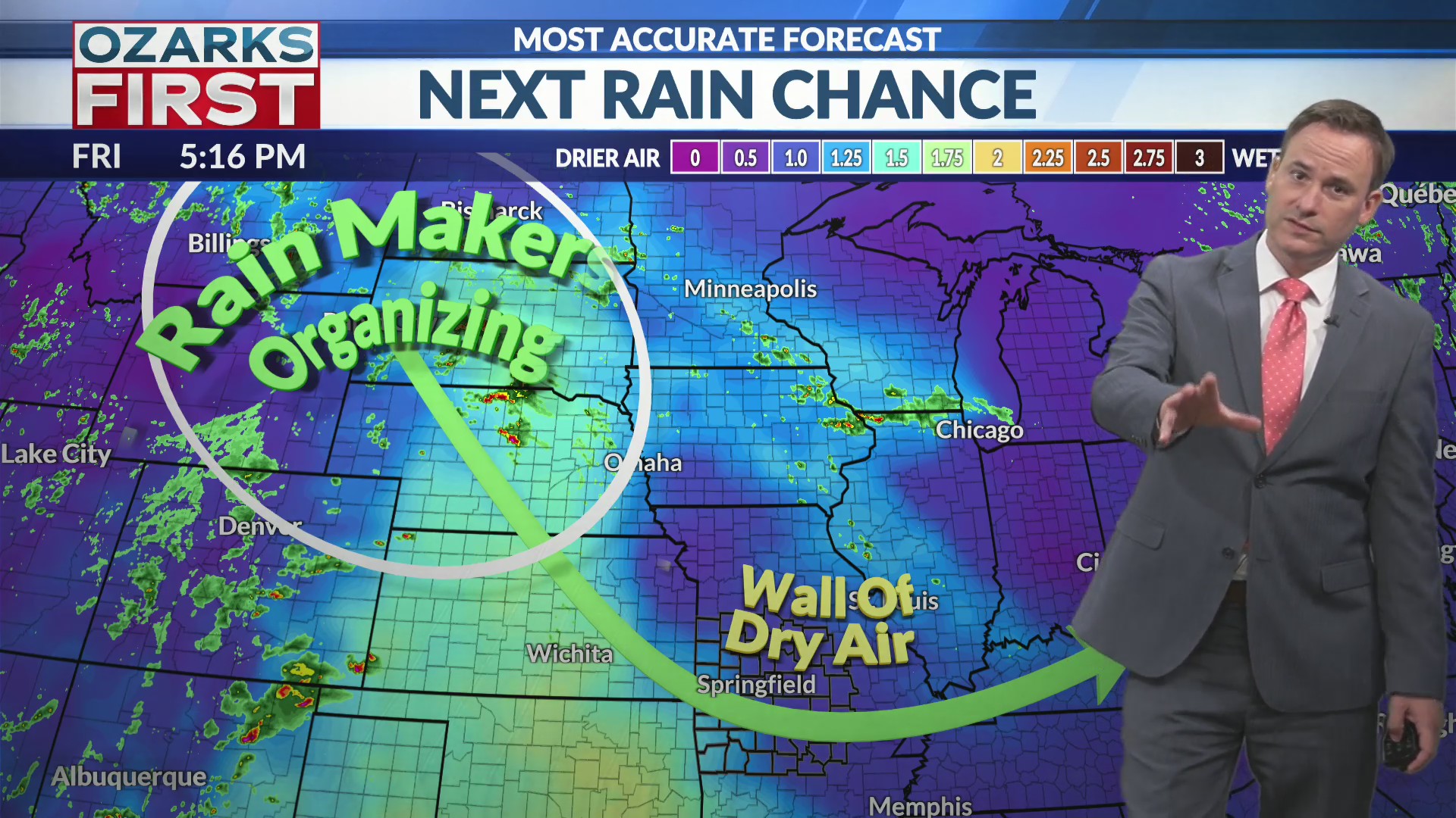 Rain chances make another run at the Ozarks late in the weekend – KOLR ...